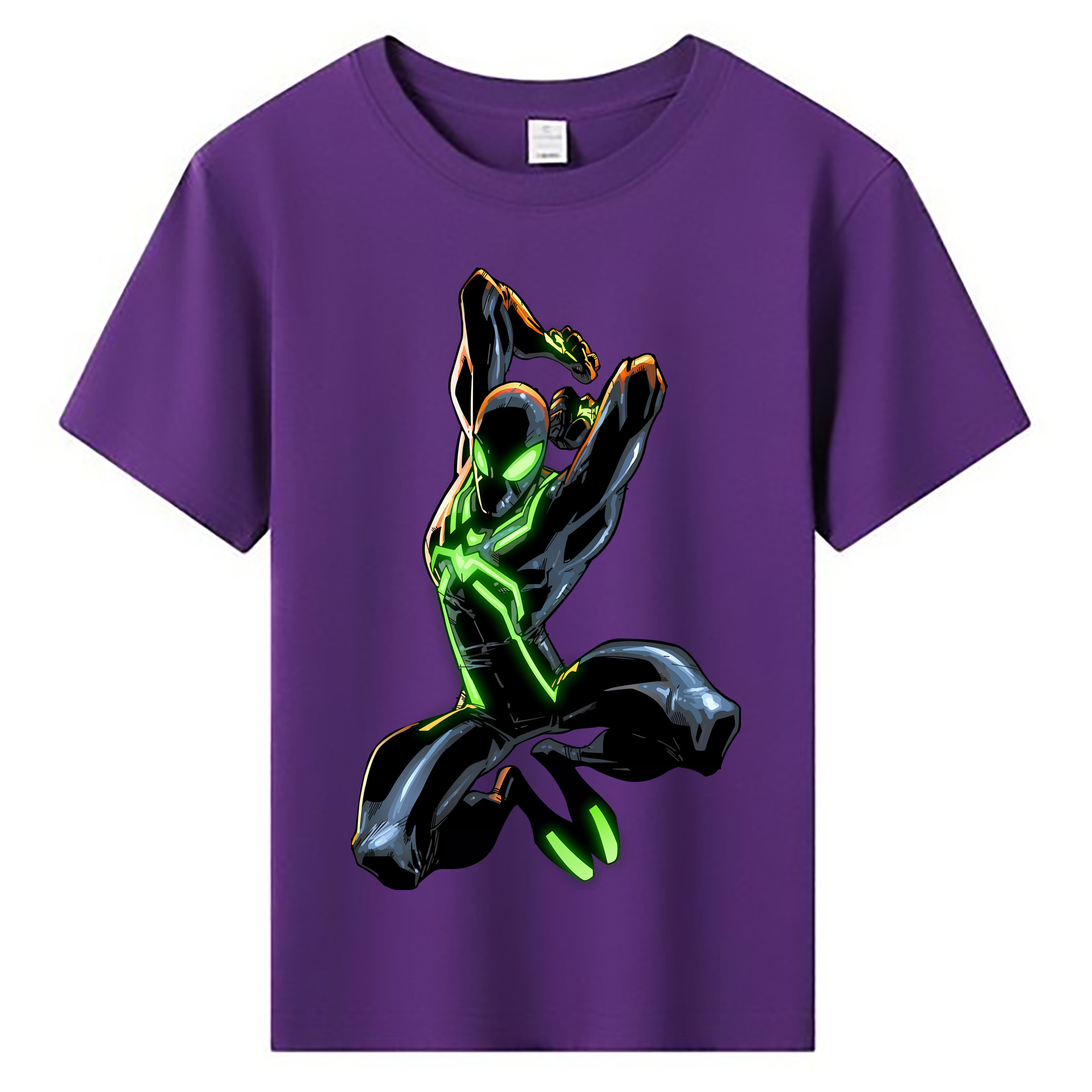 （画像用） Spider Man スパイダーマン 綿100％キッズTシャツ（フロントプリント）
