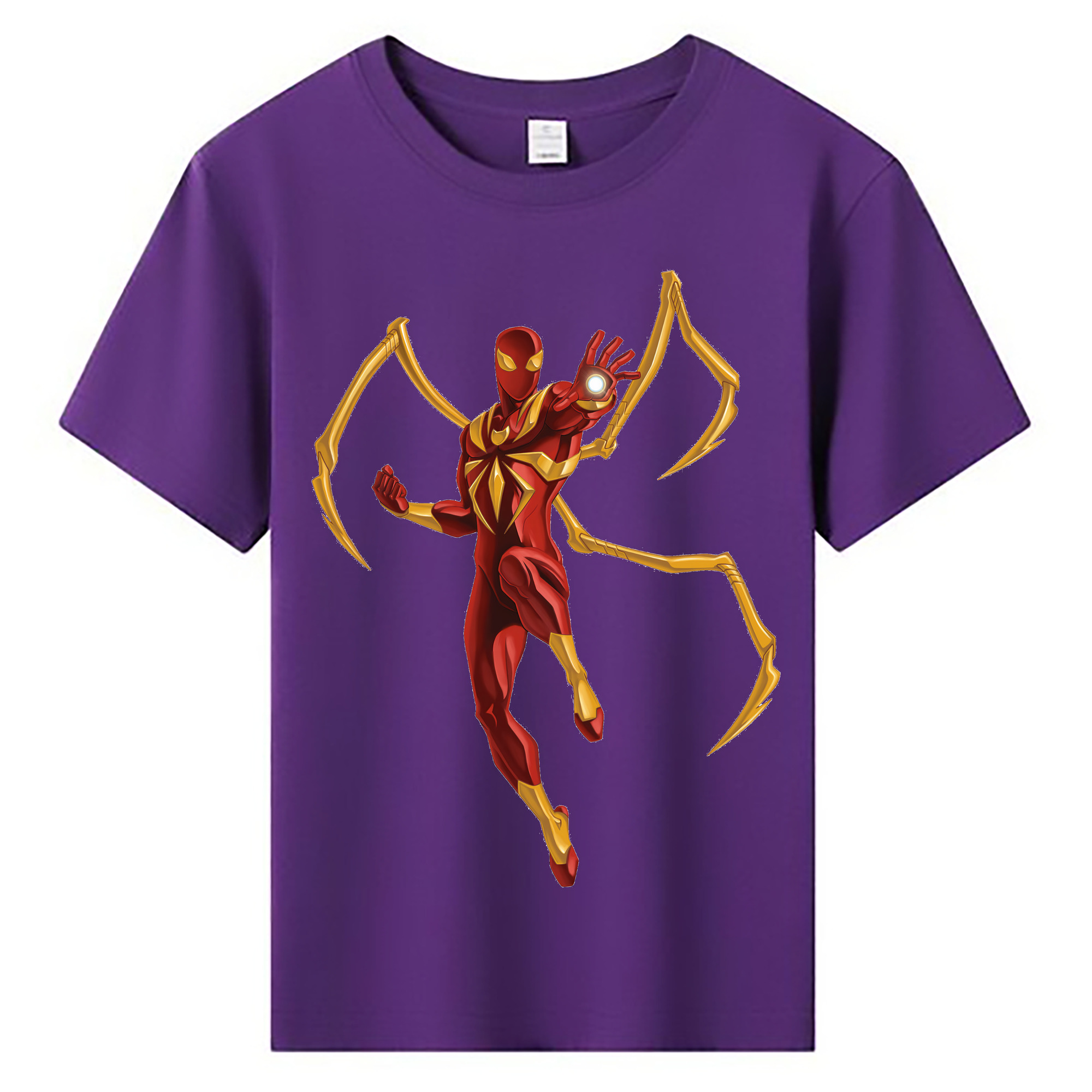 （画像用） Spider Man スパイダーマン 綿100％キッズTシャツ（フロントプリント）