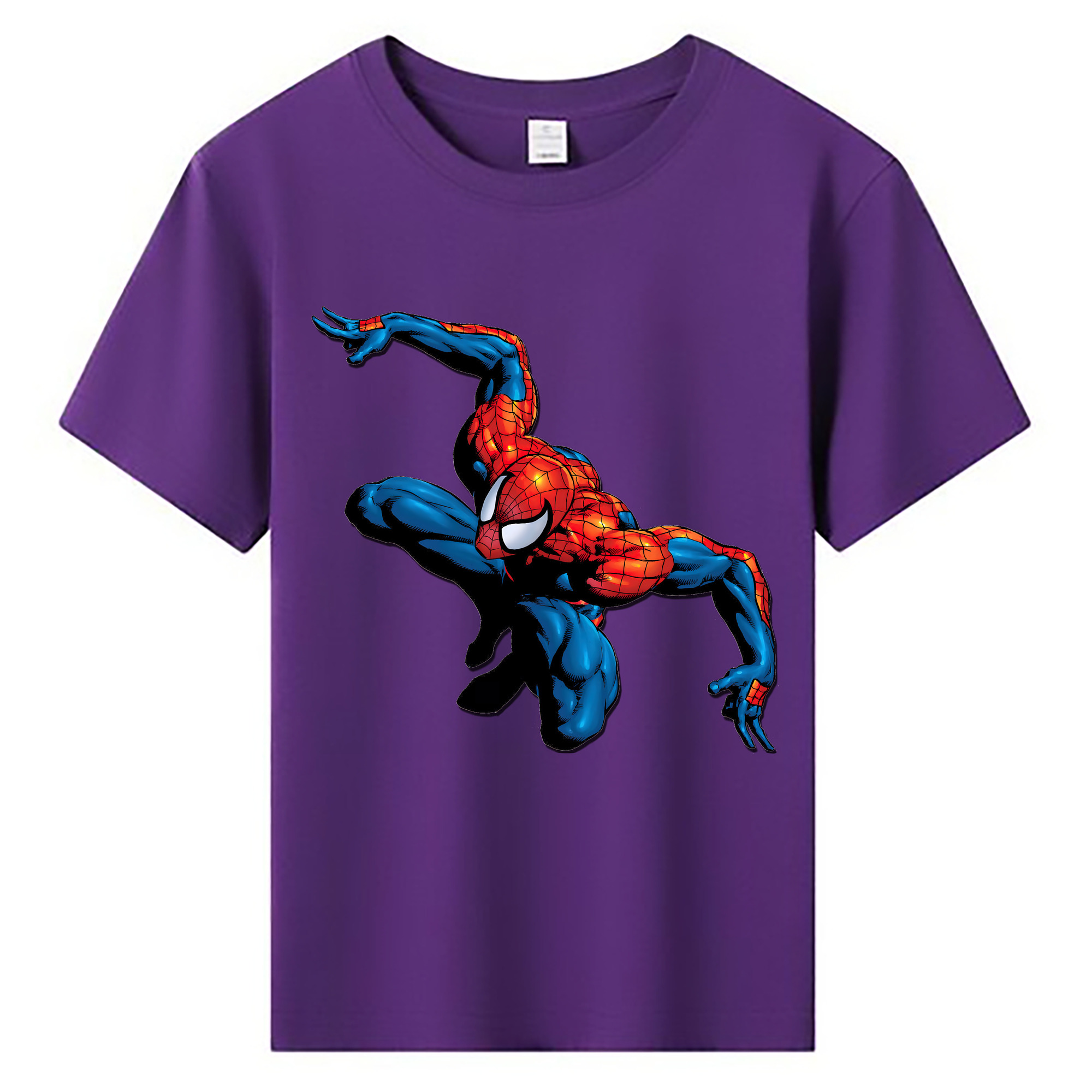 （画像用） Spider Man スパイダーマン 綿100％キッズTシャツ（フロントプリント）