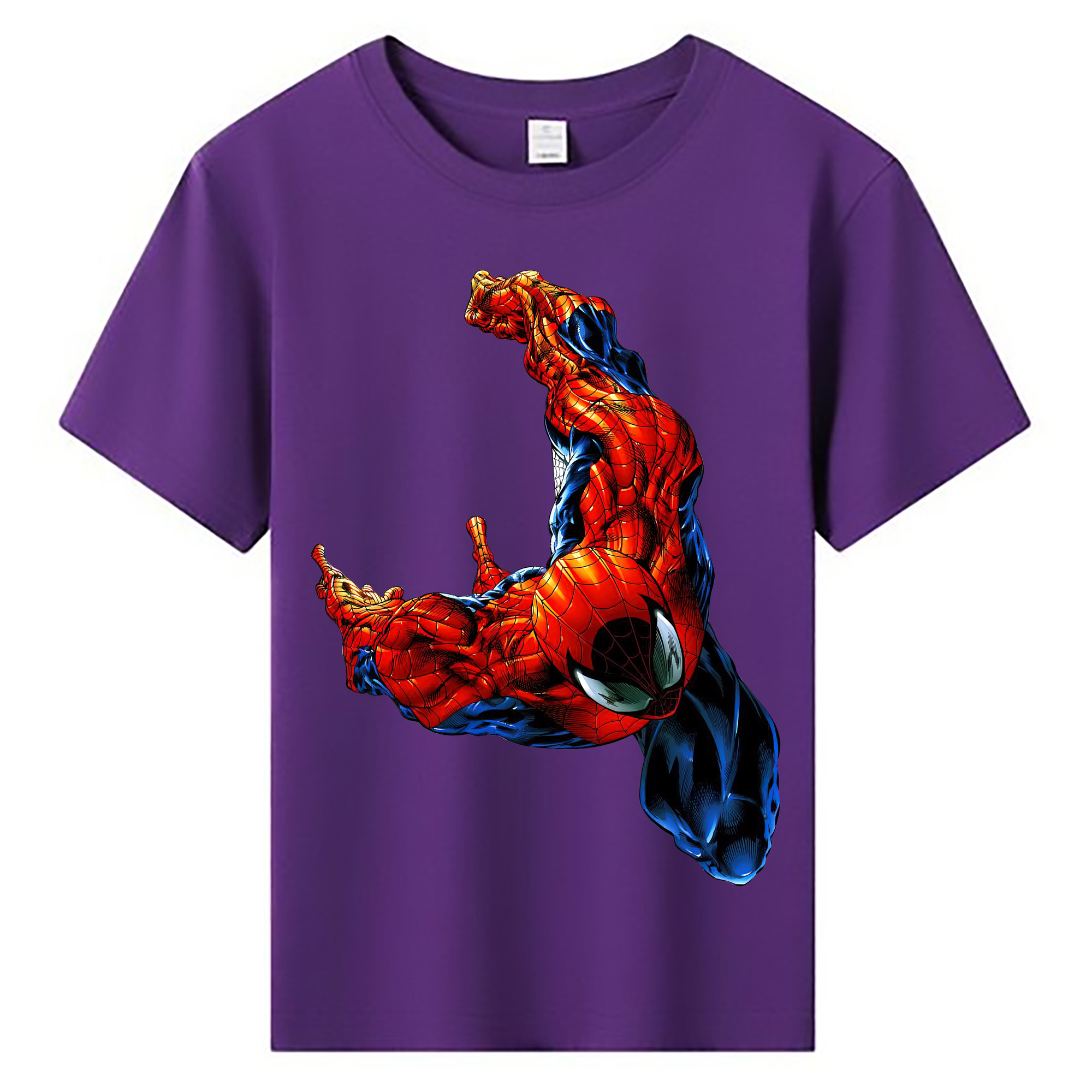 （画像用） Spider Man スパイダーマン 綿100％キッズTシャツ（フロントプリント）