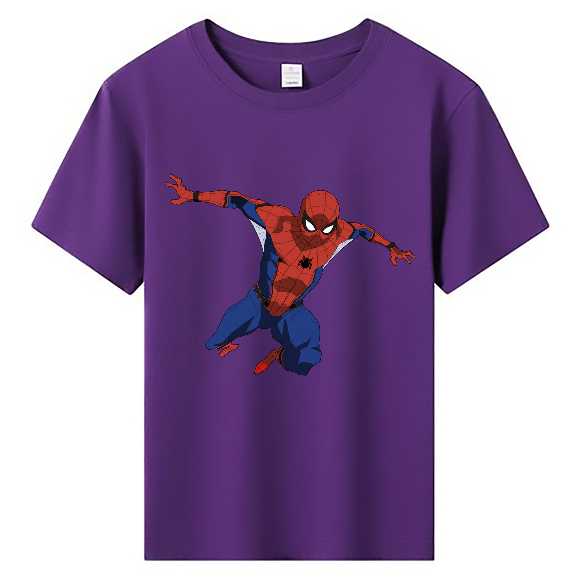 （画像用） Spider Man スパイダーマン 綿100％キッズTシャツ（フロントプリント）