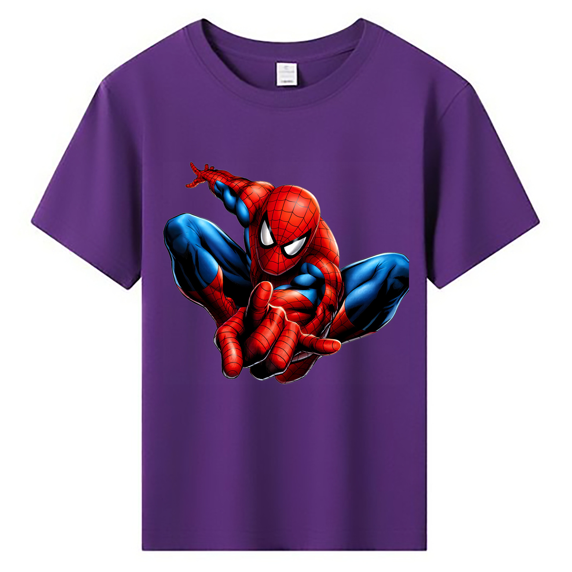 （画像用） Spider Man スパイダーマン 綿100％キッズTシャツ（フロントプリント）