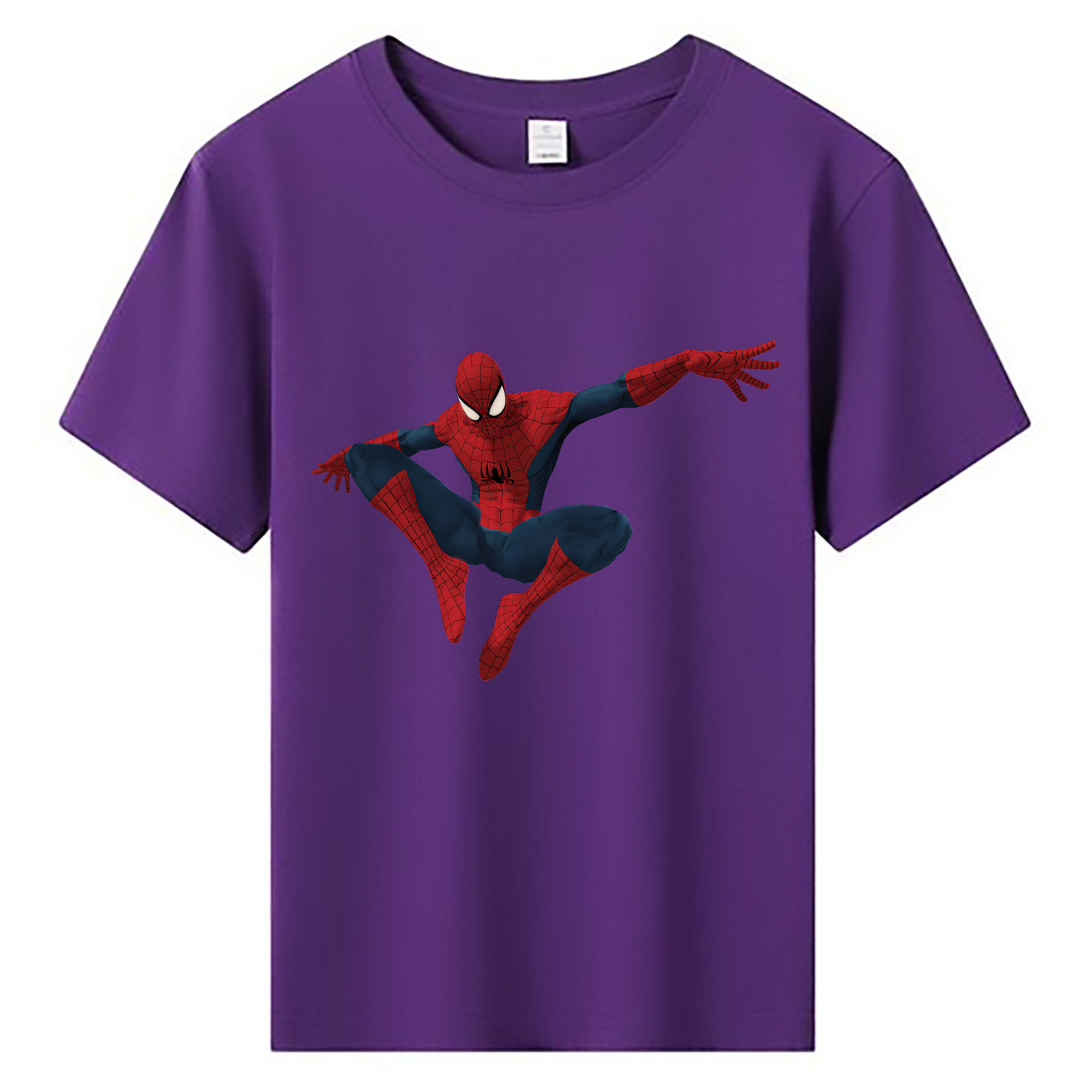 （画像用） Spider Man スパイダーマン 綿100％キッズTシャツ（フロントプリント）