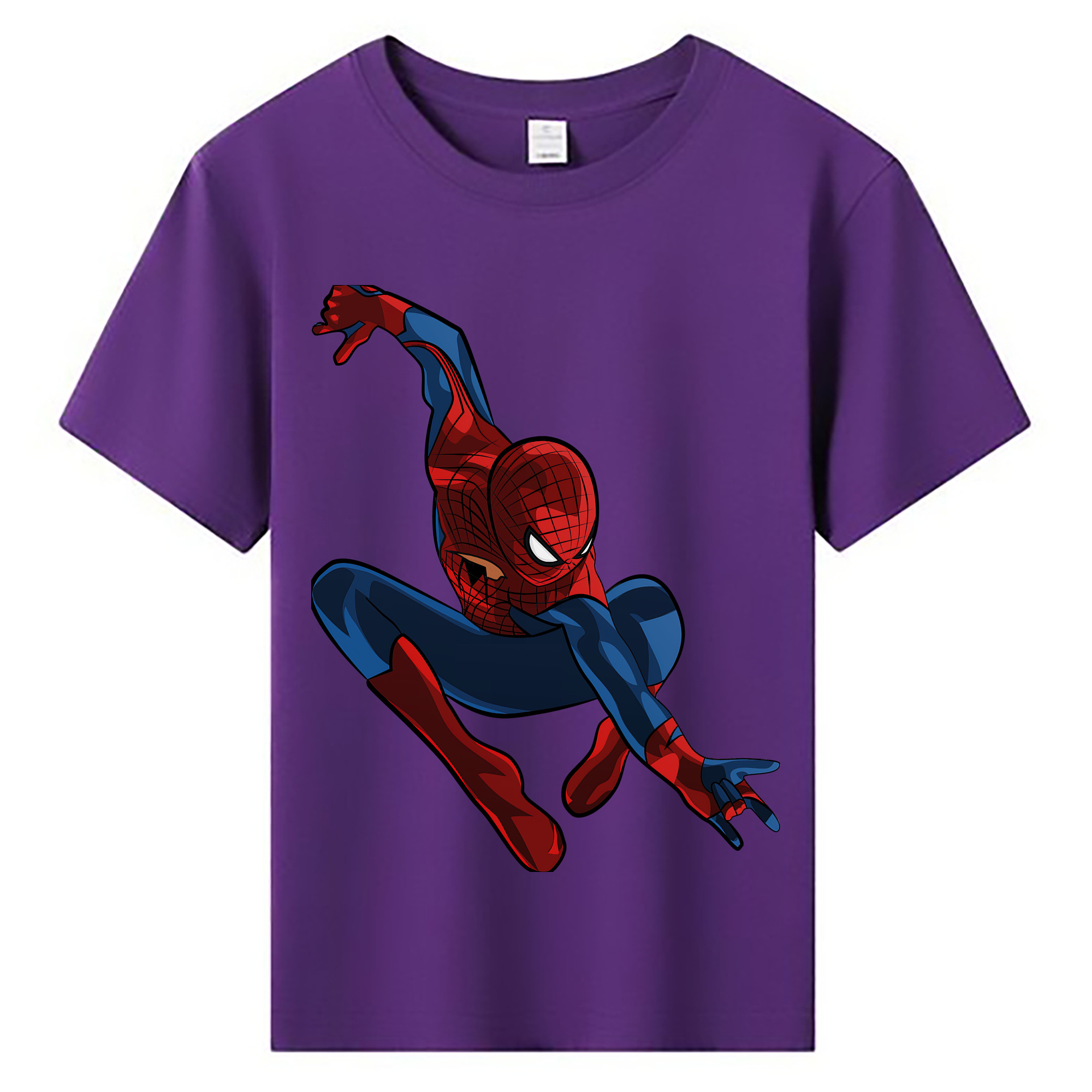 （画像用） Spider Man スパイダーマン 綿100％キッズTシャツ（フロントプリント）