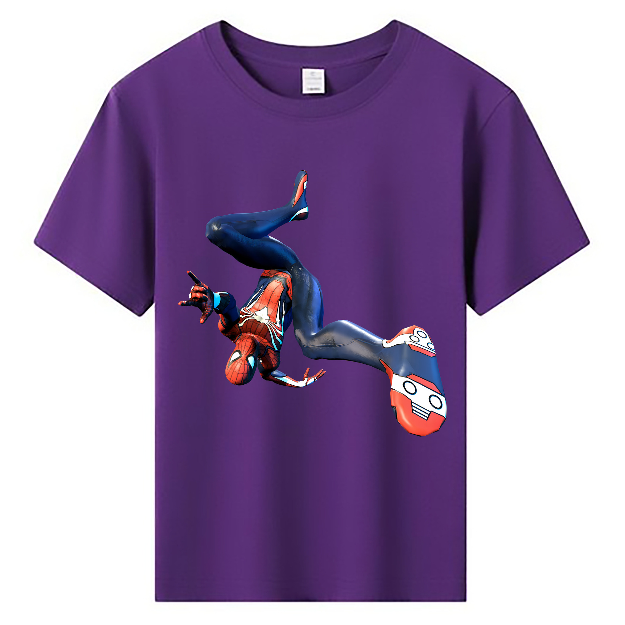 （画像用） Spider Man スパイダーマン 綿100％キッズTシャツ（フロントプリント）