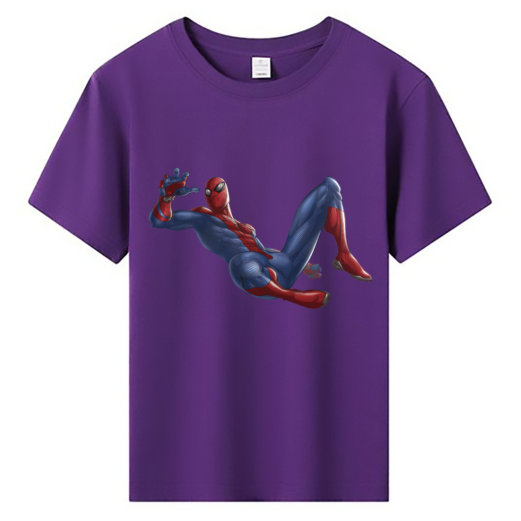 （画像用） Spider Man スパイダーマン 綿100％キッズTシャツ（フロントプリント）