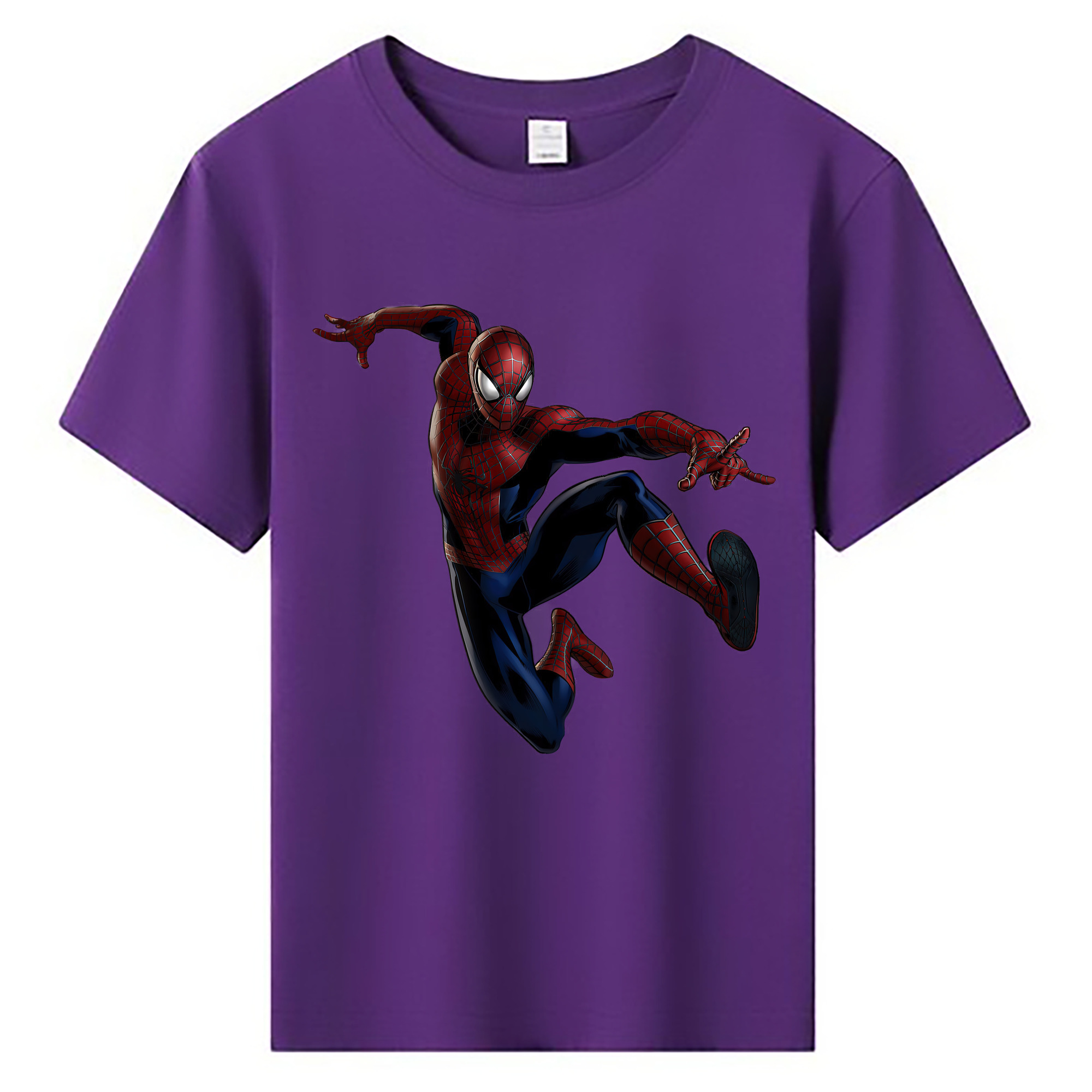 （画像用） Spider Man スパイダーマン 綿100％キッズTシャツ（フロントプリント）