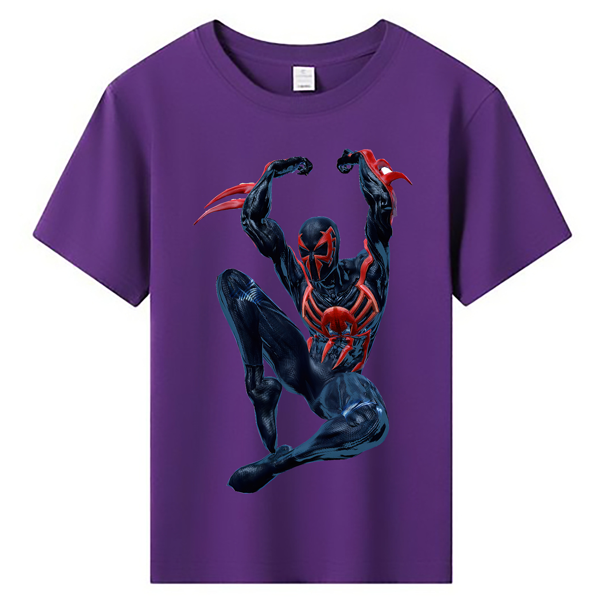 （画像用） Spider Man スパイダーマン 綿100％キッズTシャツ（フロントプリント）