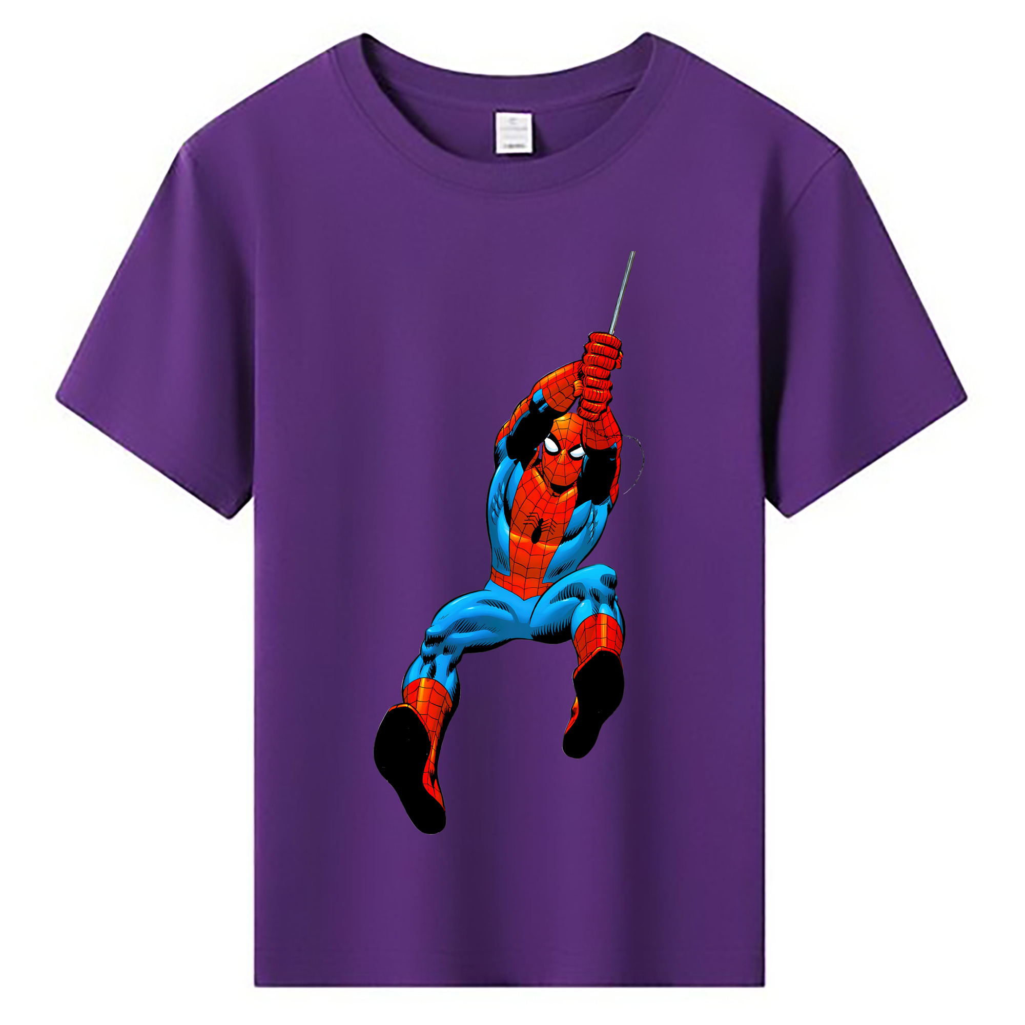 （画像用） Spider Man スパイダーマン 綿100％キッズTシャツ（フロントプリント）