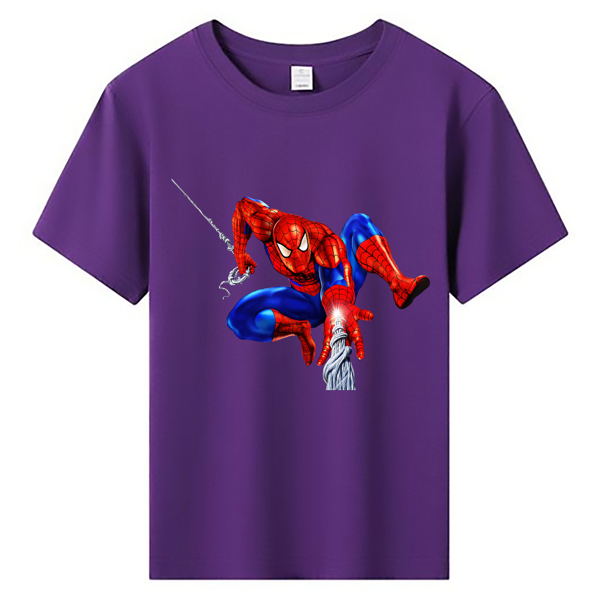（画像用） Spider Man スパイダーマン 綿100％キッズTシャツ（フロントプリント）