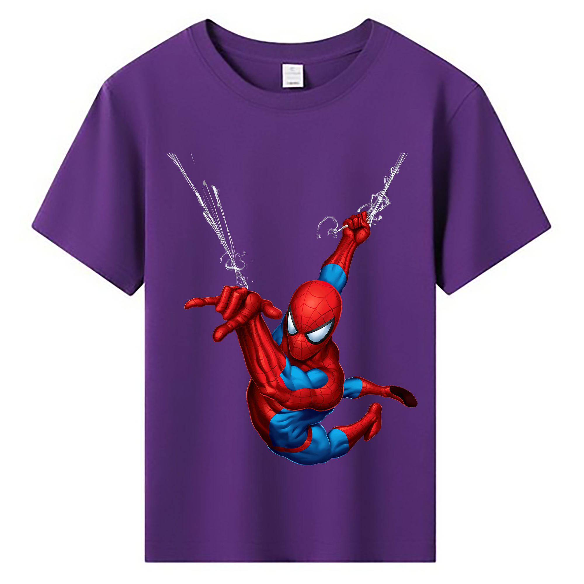 （画像用） Spider Man スパイダーマン 綿100％キッズTシャツ（フロントプリント）