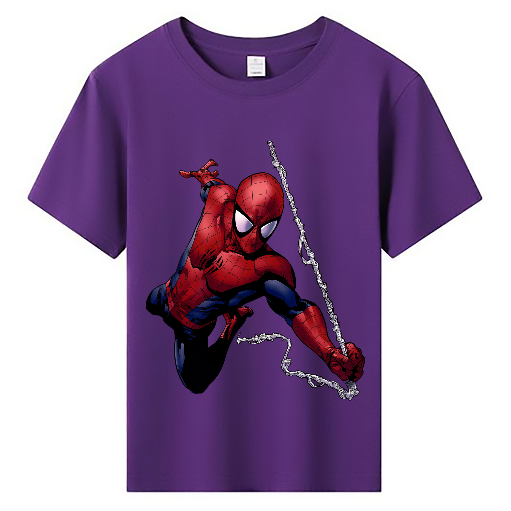 （画像用） Spider Man スパイダーマン 綿100％キッズTシャツ（フロントプリント）