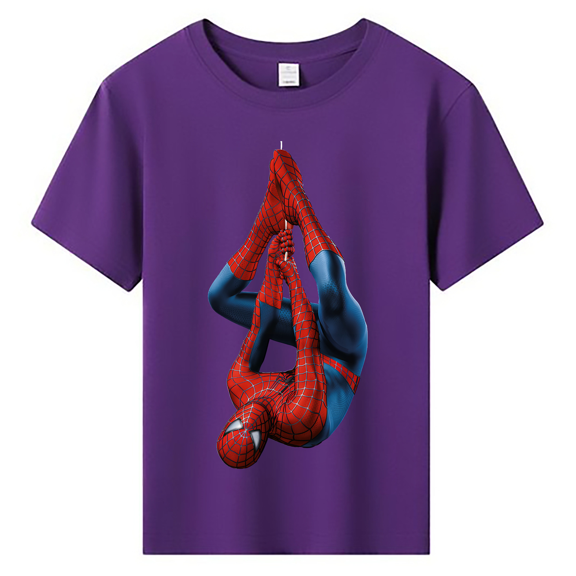 （画像用） Spider Man スパイダーマン 綿100％キッズTシャツ（フロントプリント）