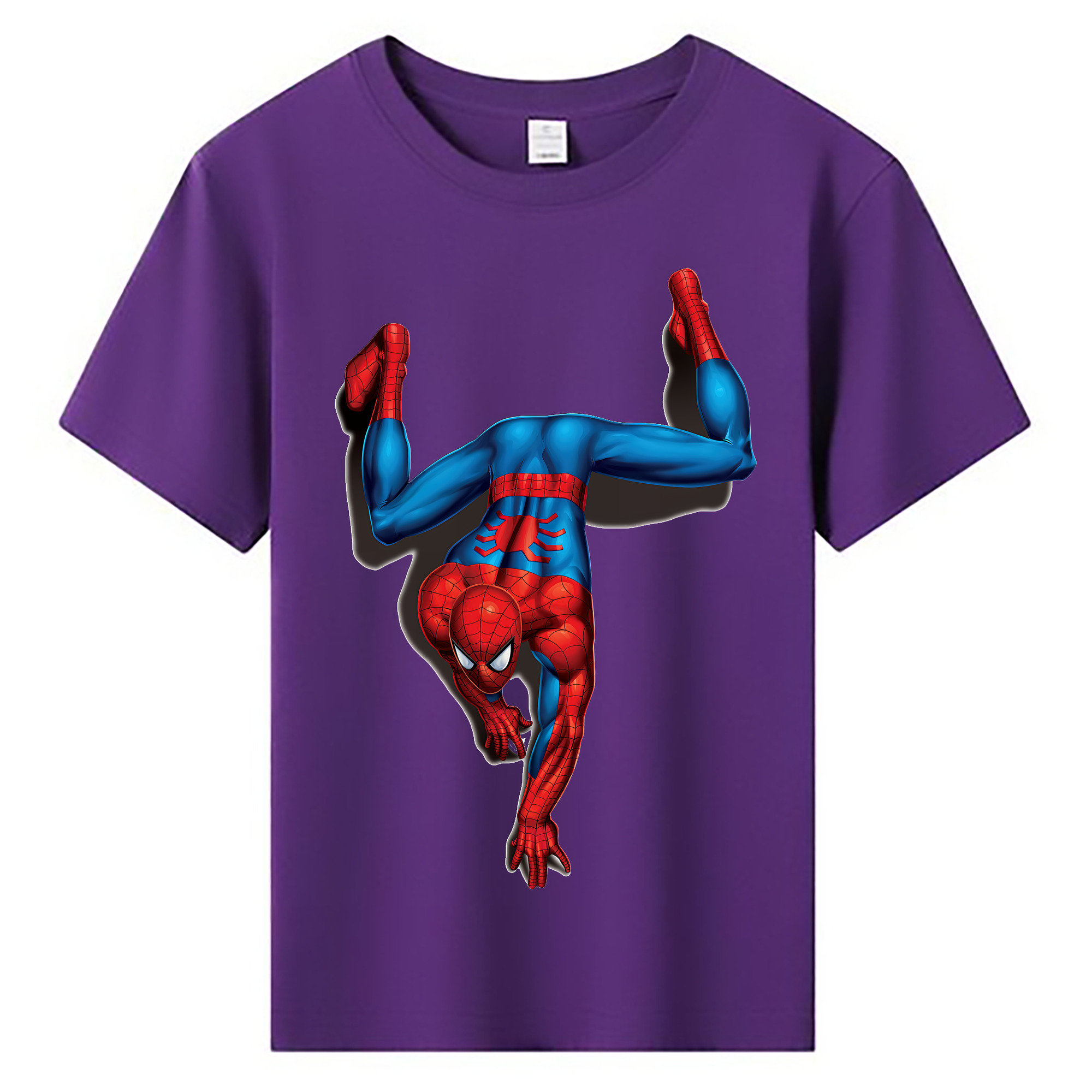 （画像用） Spider Man スパイダーマン 綿100％キッズTシャツ（フロントプリント）