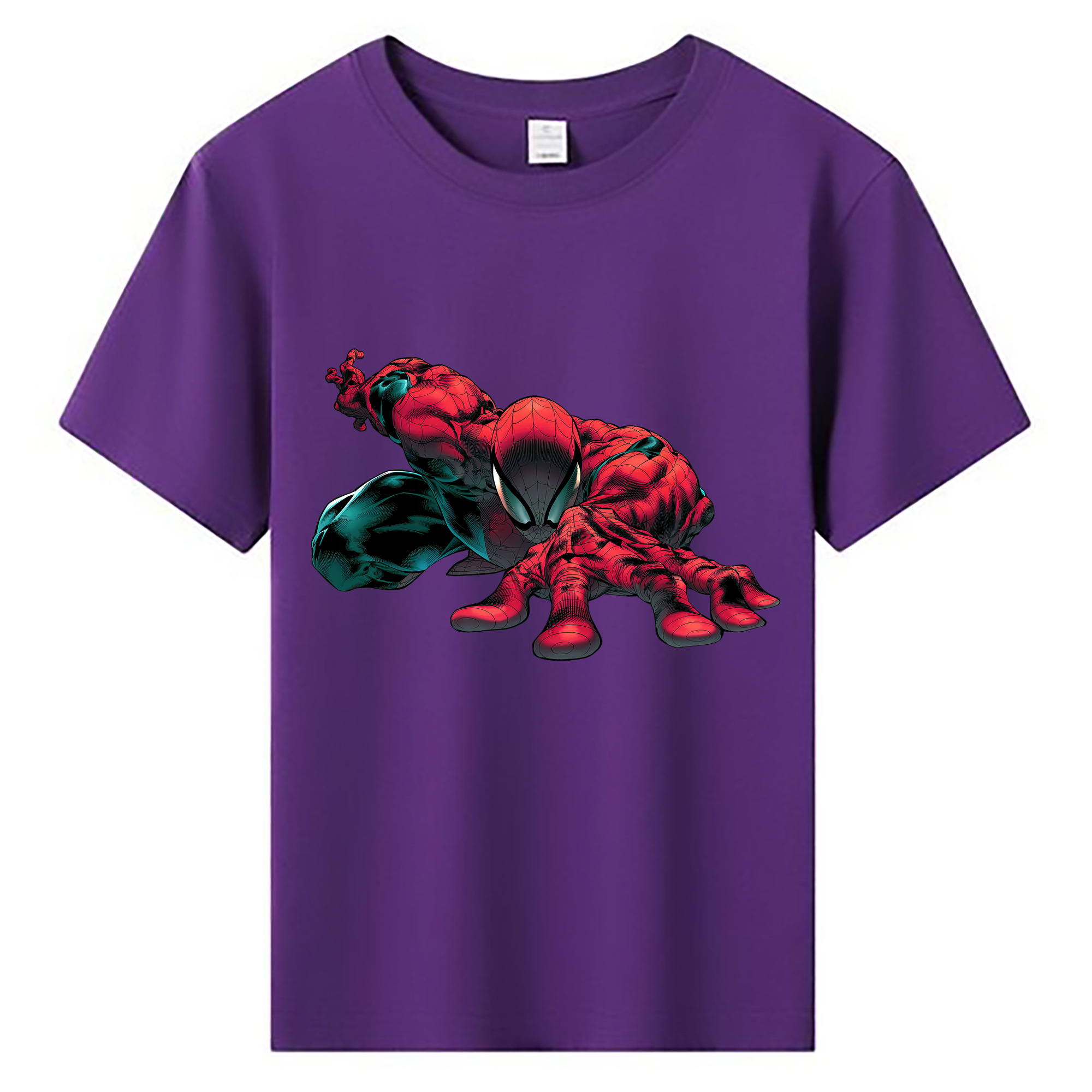 （画像用） Spider Man スパイダーマン 綿100％キッズTシャツ（フロントプリント）