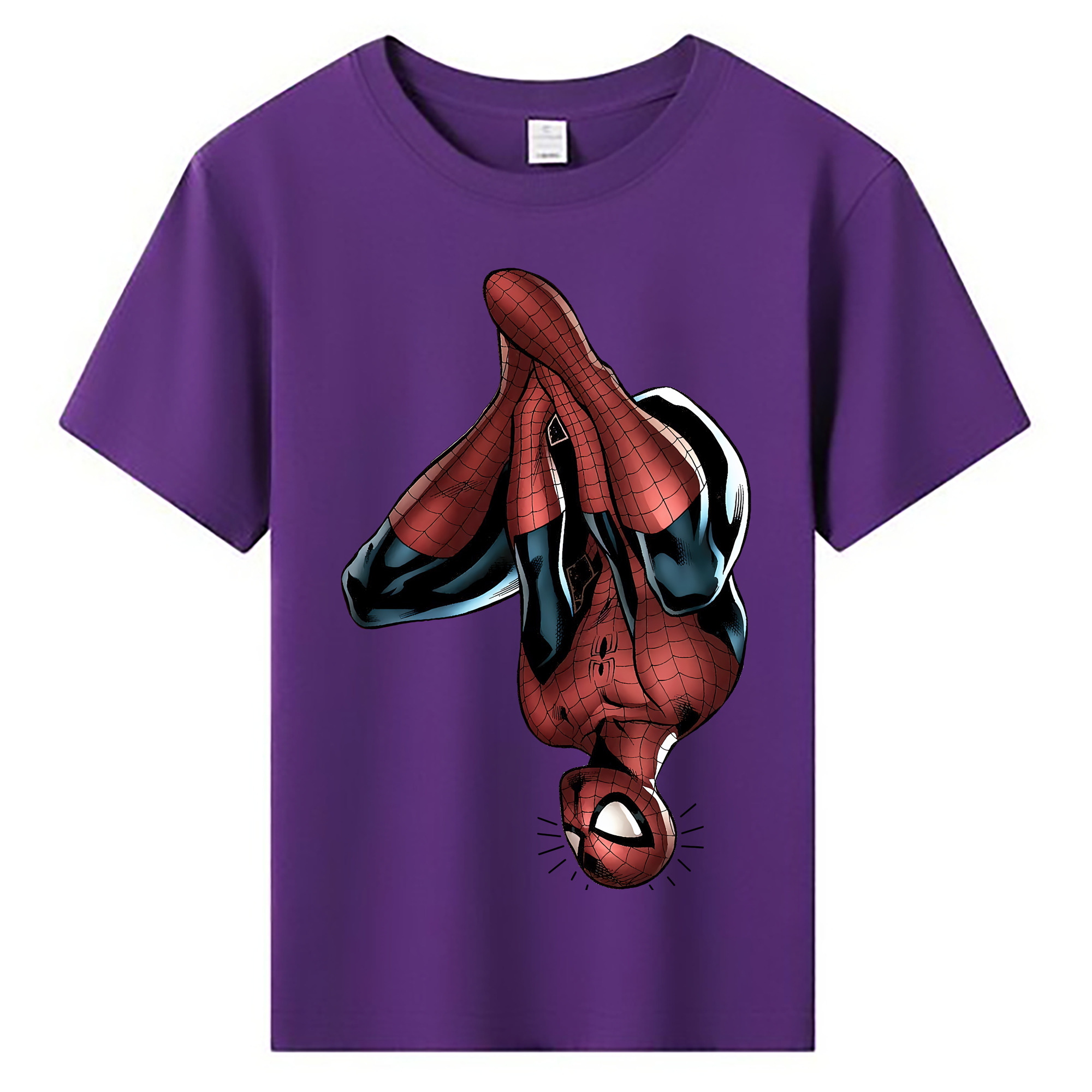 （画像用） Spider Man スパイダーマン 綿100％キッズTシャツ（フロントプリント）
