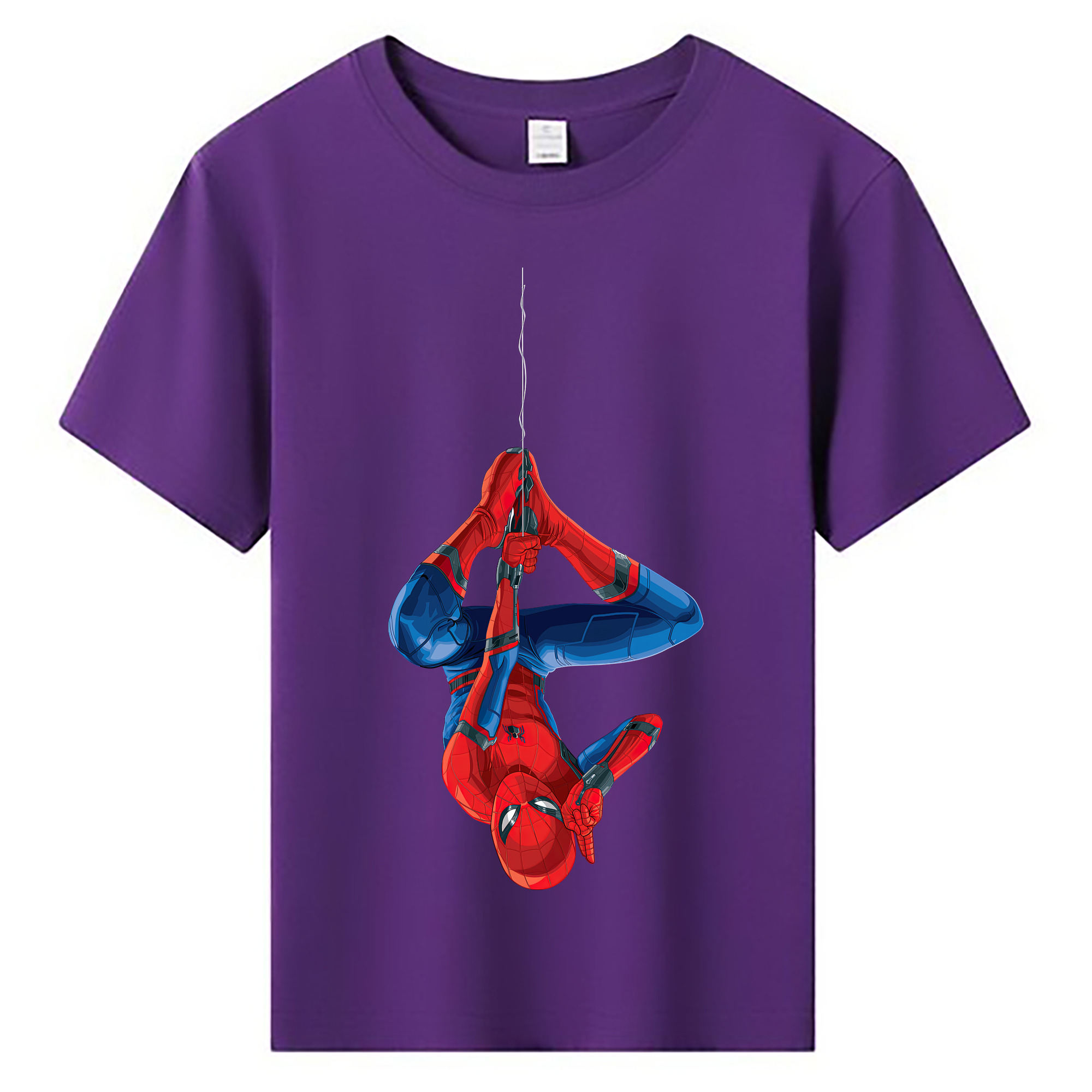 （画像用） Spider Man スパイダーマン 綿100％キッズTシャツ（フロントプリント）