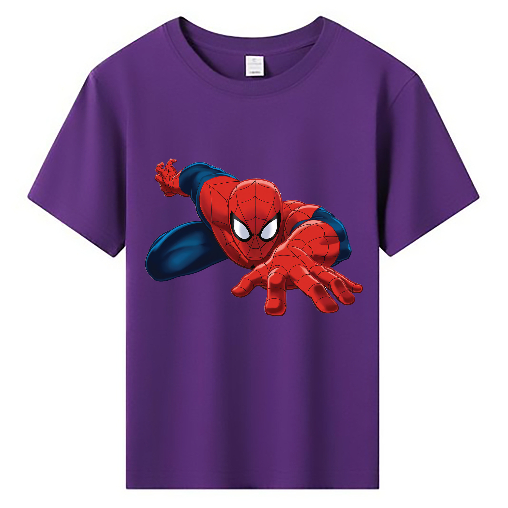（画像用） Spider Man スパイダーマン 綿100％キッズTシャツ（フロントプリント）