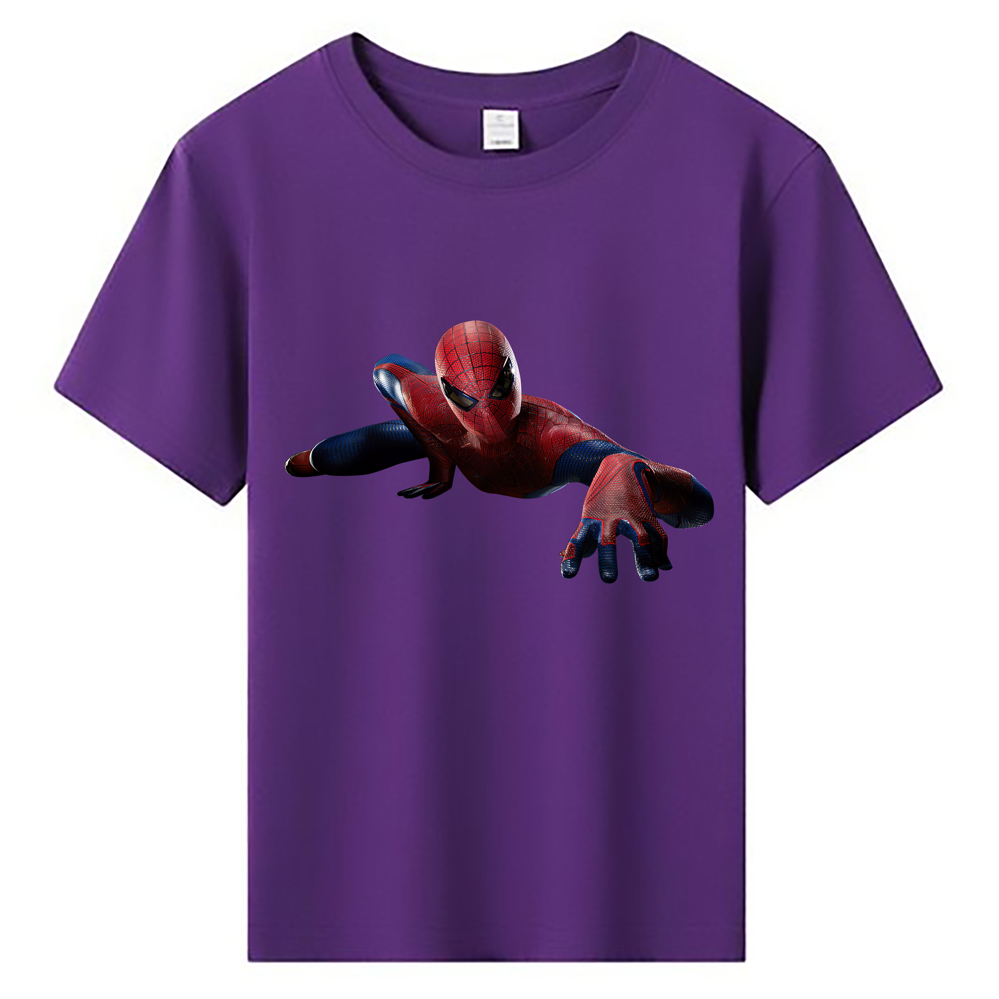 （画像用） Spider Man スパイダーマン 綿100％キッズTシャツ（フロントプリント）