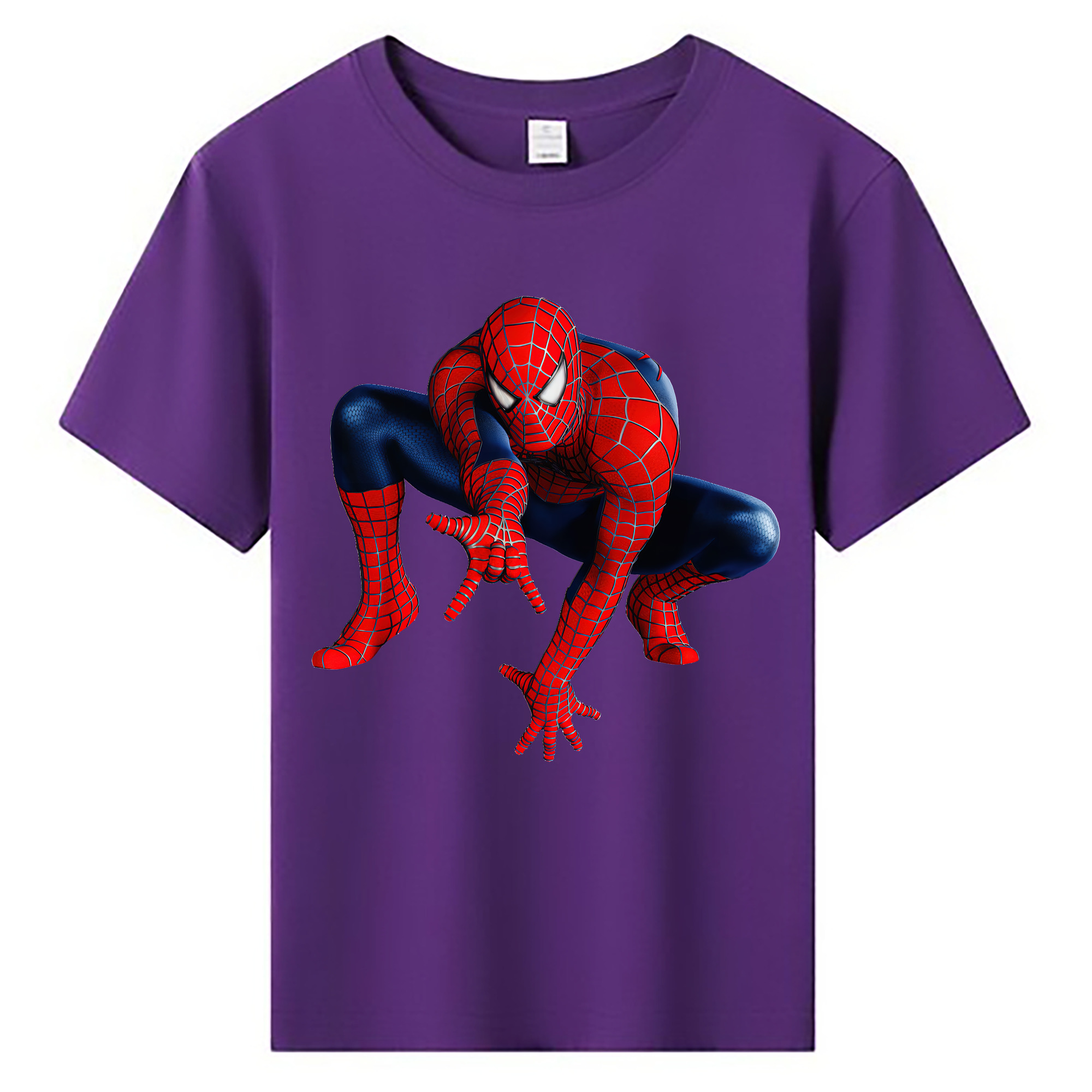 （画像用） Spider Man スパイダーマン 綿100％キッズTシャツ（フロントプリント）