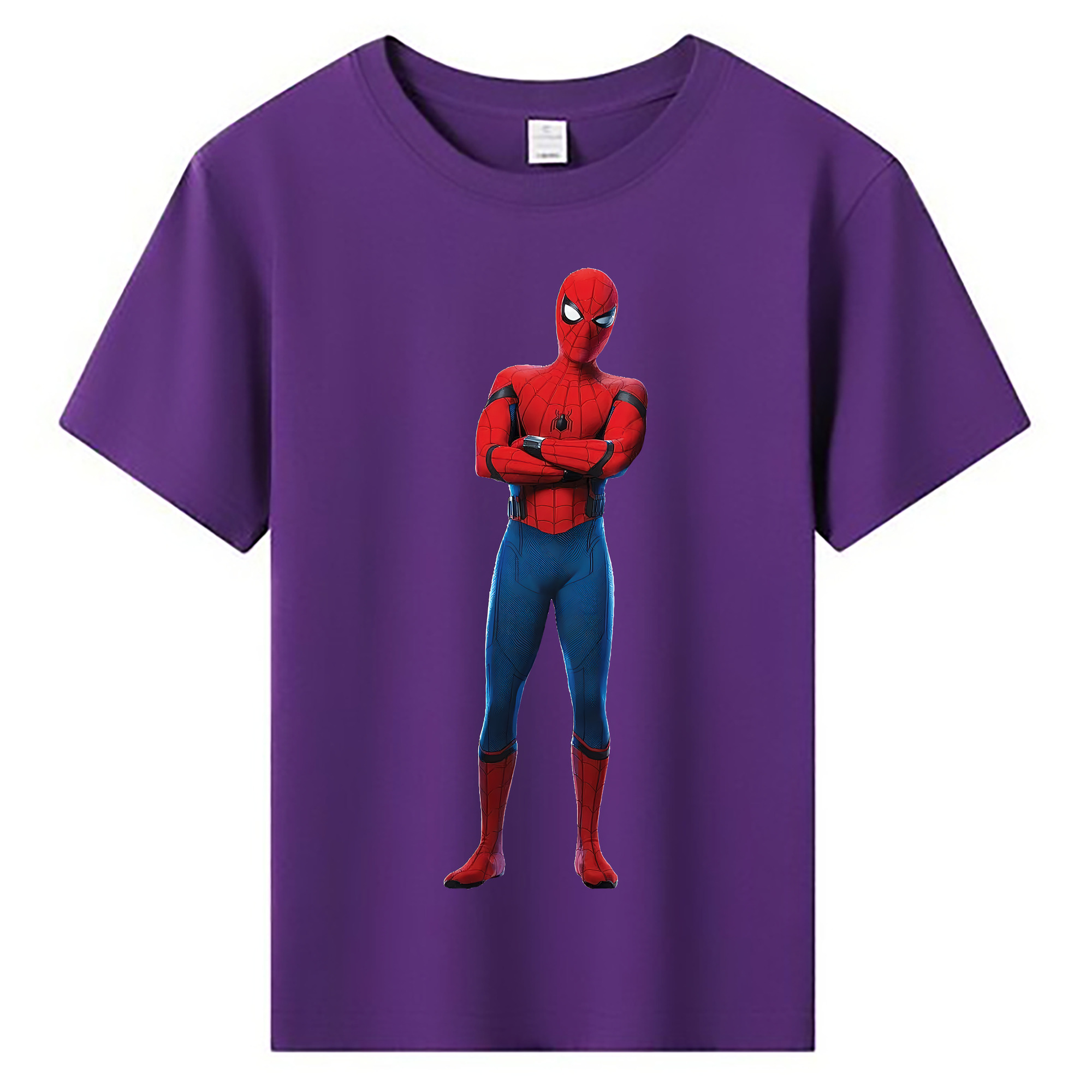 （画像用） Spider Man スパイダーマン 綿100％キッズTシャツ（フロントプリント）