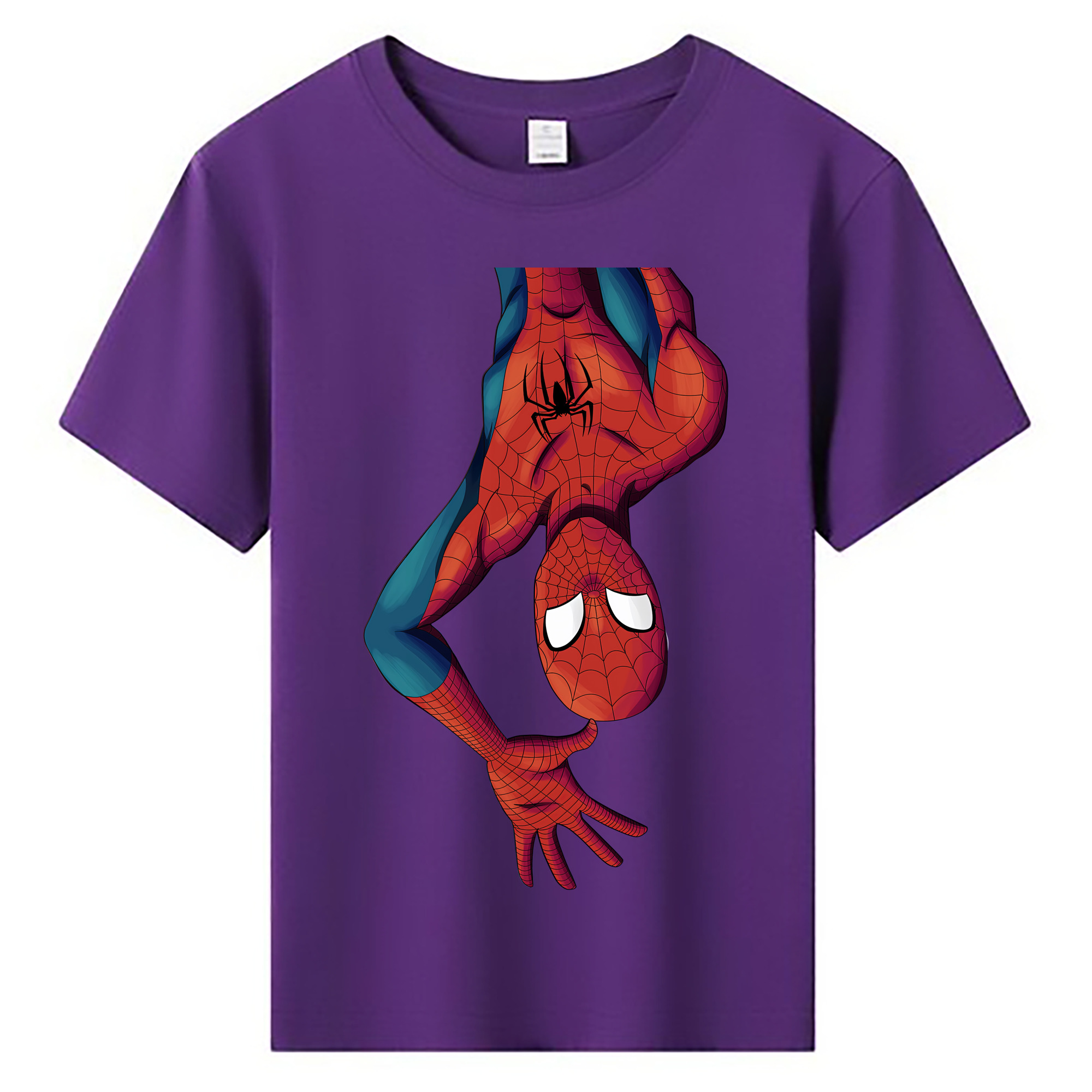 （画像用） Spider Man スパイダーマン 綿100％キッズTシャツ（フロントプリント）