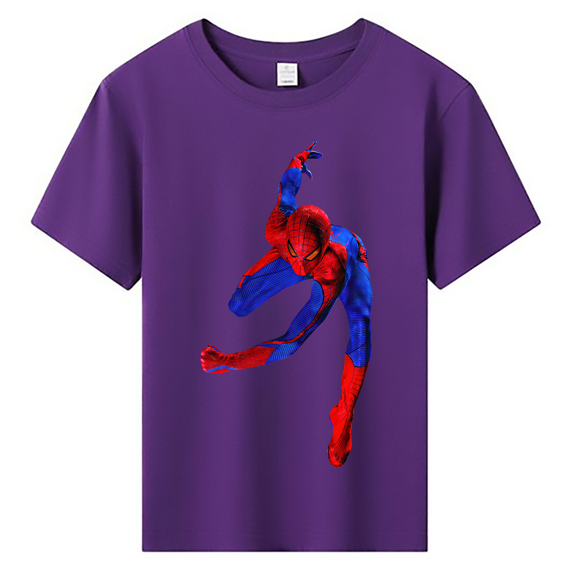 （画像用） Spider Man スパイダーマン 綿100％キッズTシャツ（フロントプリント）
