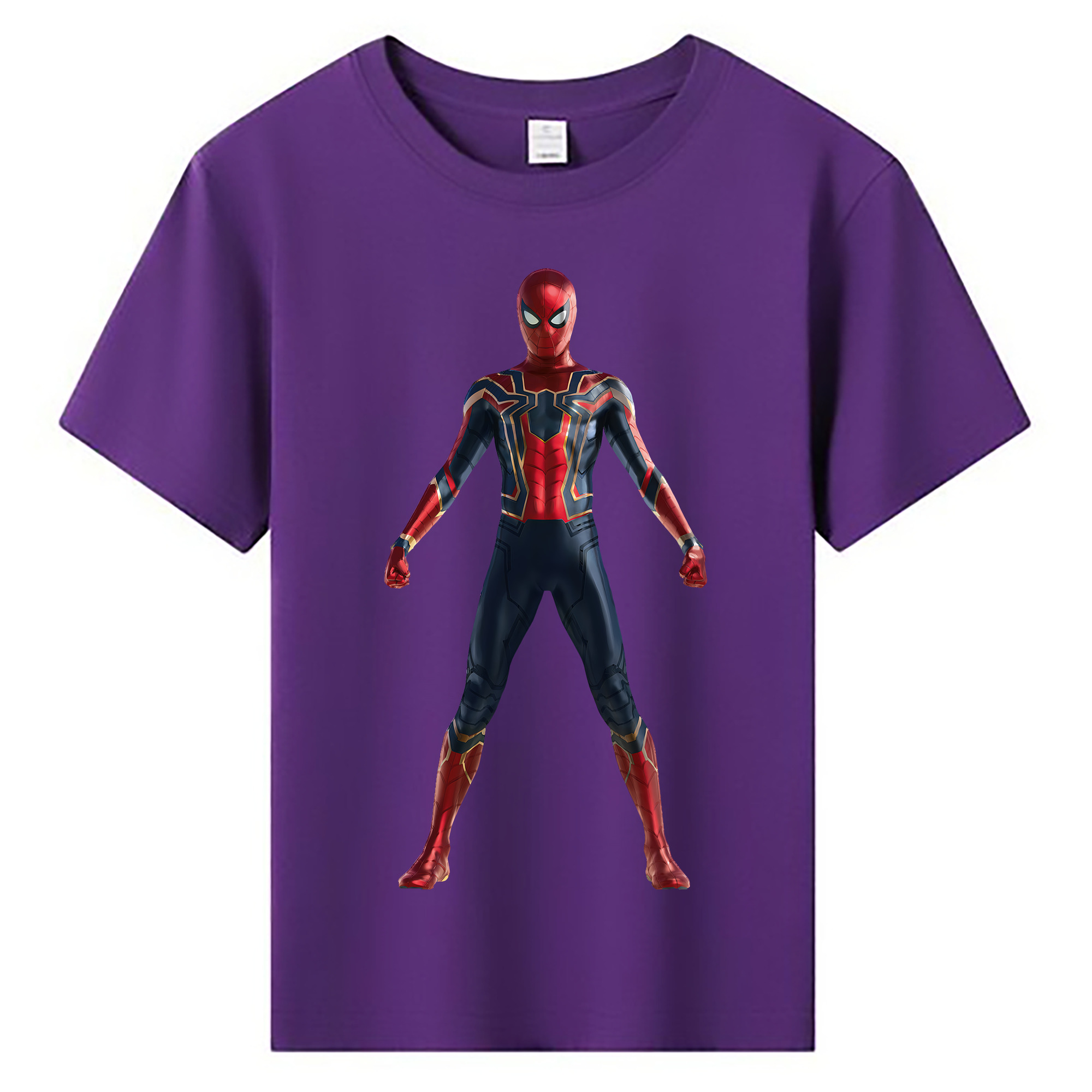 （画像用） Spider Man スパイダーマン 綿100％キッズTシャツ（フロントプリント）