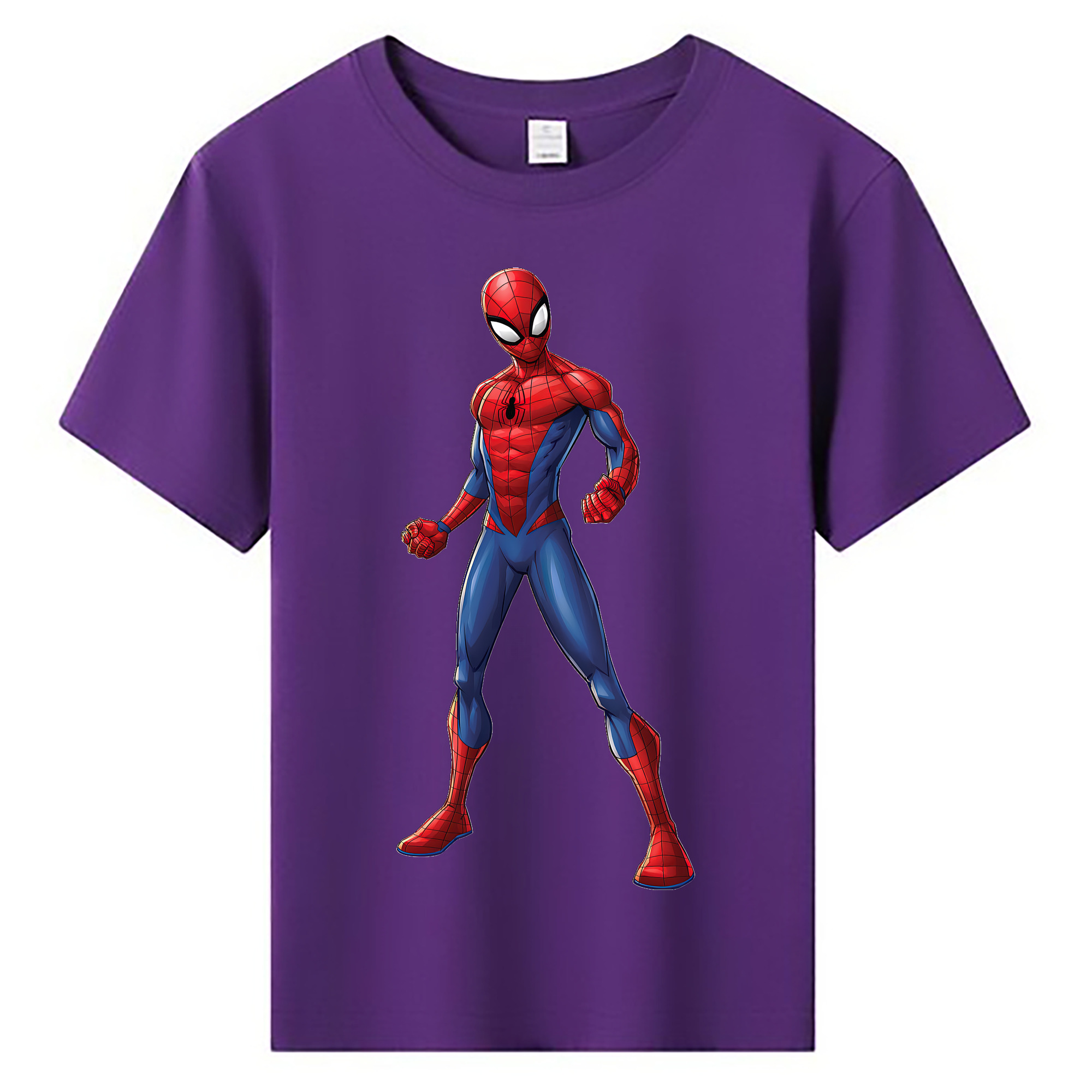 （画像用） Spider Man スパイダーマン 綿100％キッズTシャツ（フロントプリント）