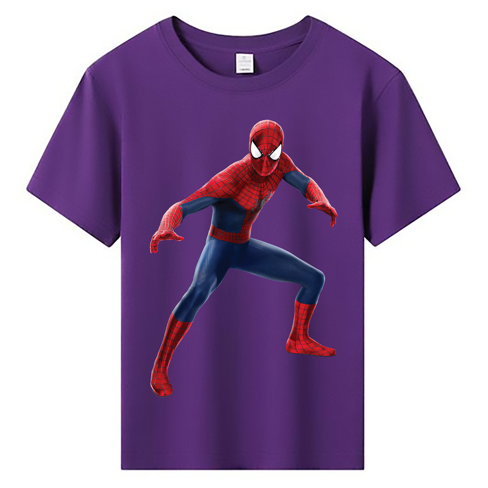 （画像用） Spider Man スパイダーマン 綿100％キッズTシャツ（フロントプリント）