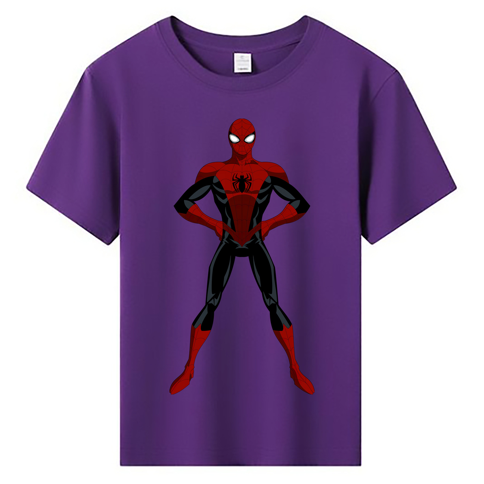 （画像用） Spider Man スパイダーマン 綿100％キッズTシャツ（フロントプリント）