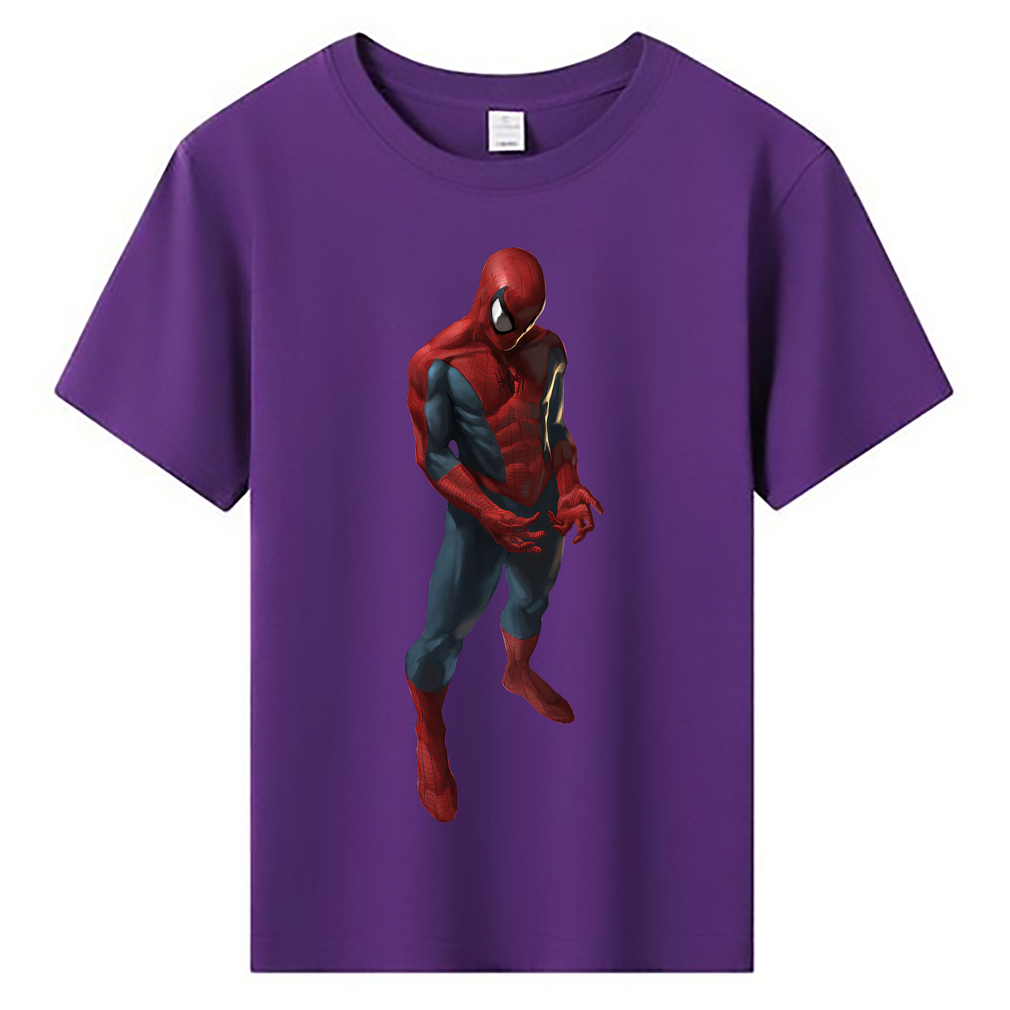 （画像用） Spider Man スパイダーマン 綿100％キッズTシャツ（フロントプリント）
