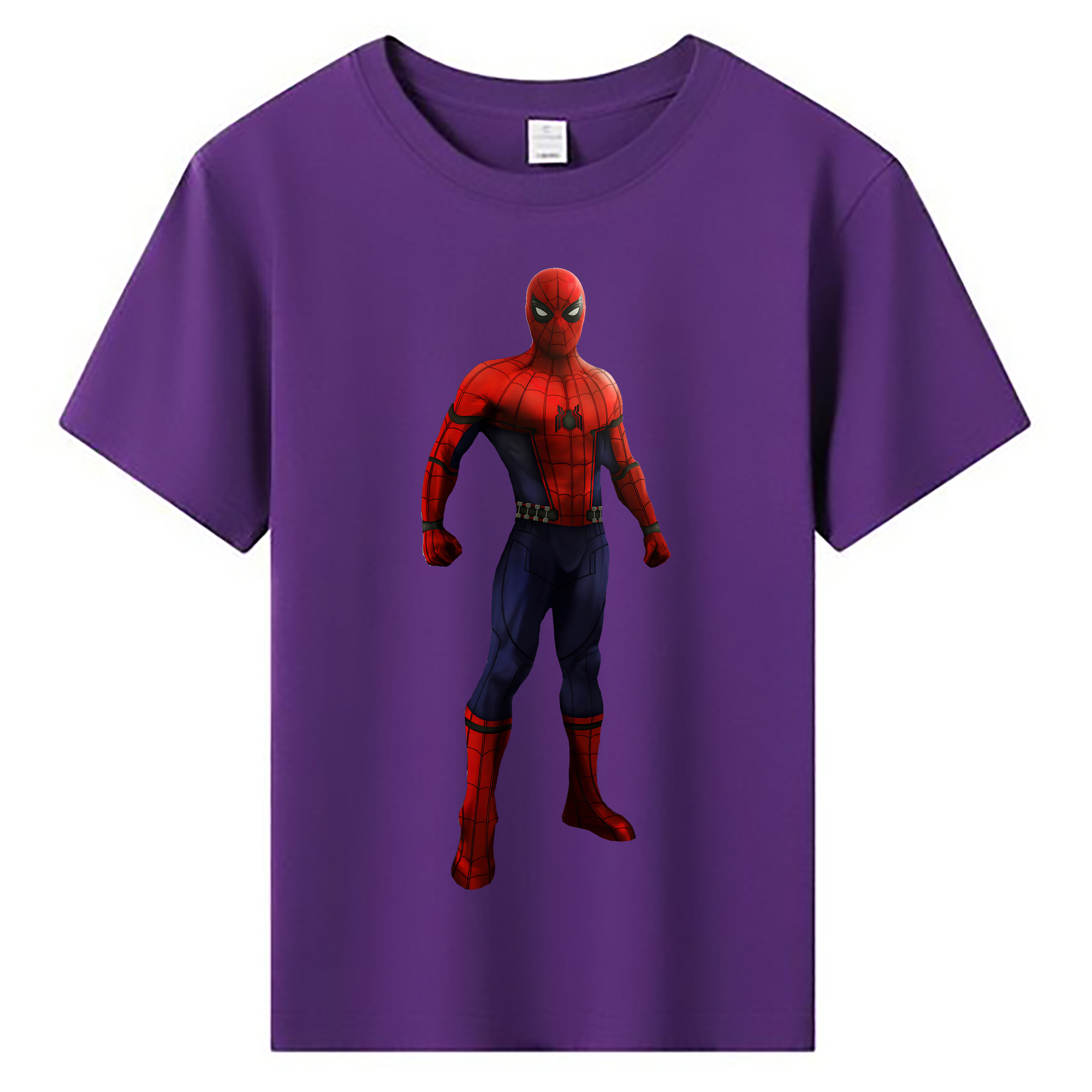（画像用） Spider Man スパイダーマン 綿100％キッズTシャツ（フロントプリント）