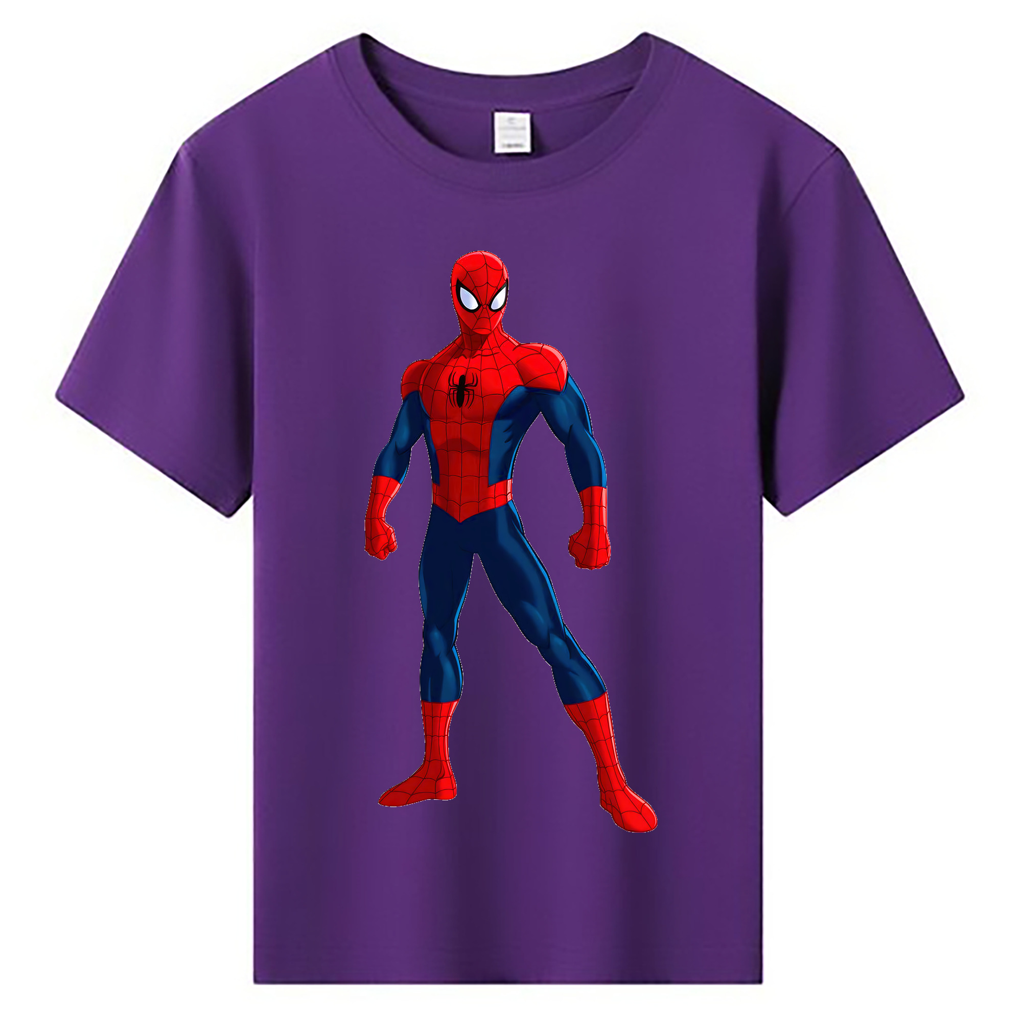 （画像用） Spider Man スパイダーマン 綿100％キッズTシャツ（フロントプリント）