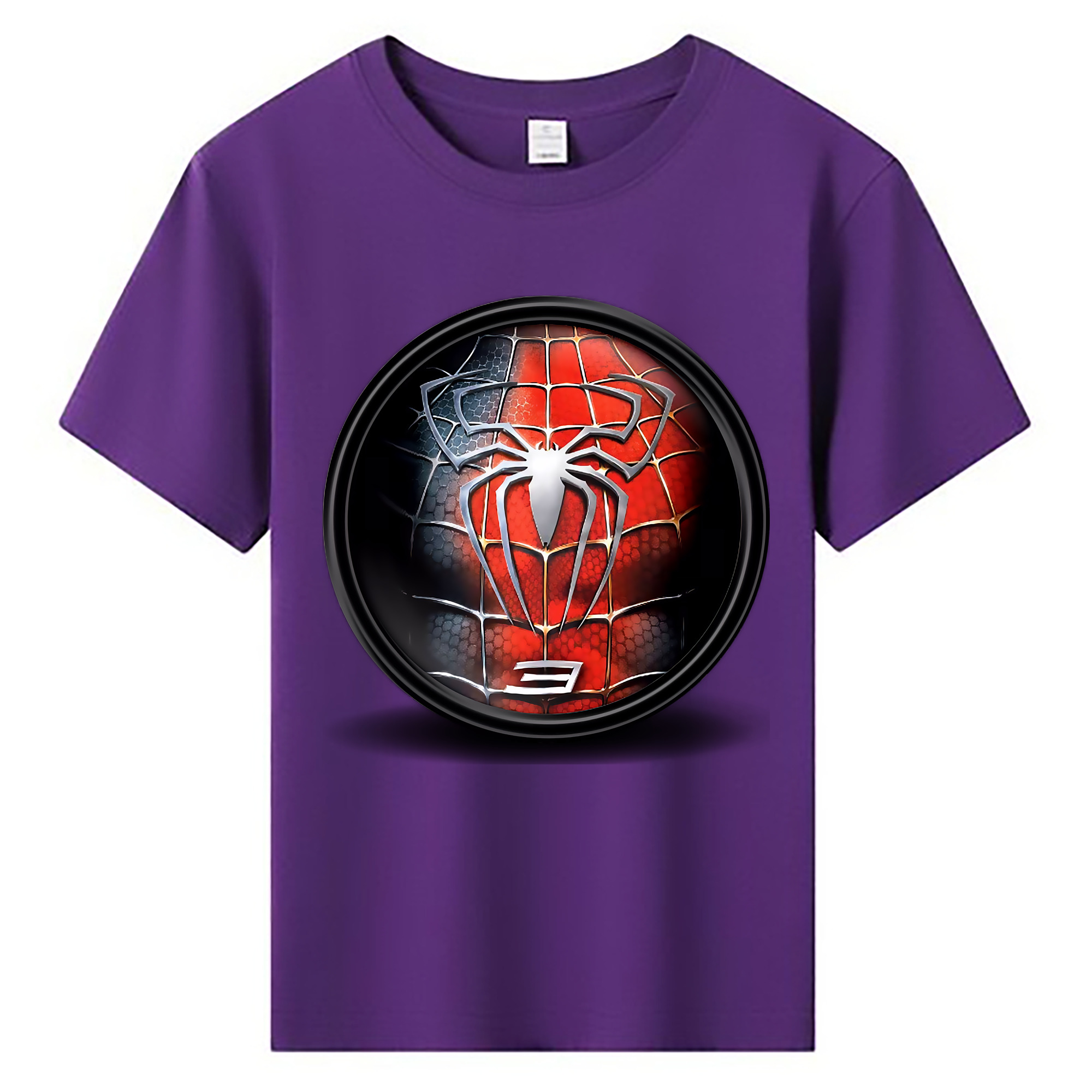 （画像用） Spider Man スパイダーマン 綿100％キッズTシャツ（フロントプリント）