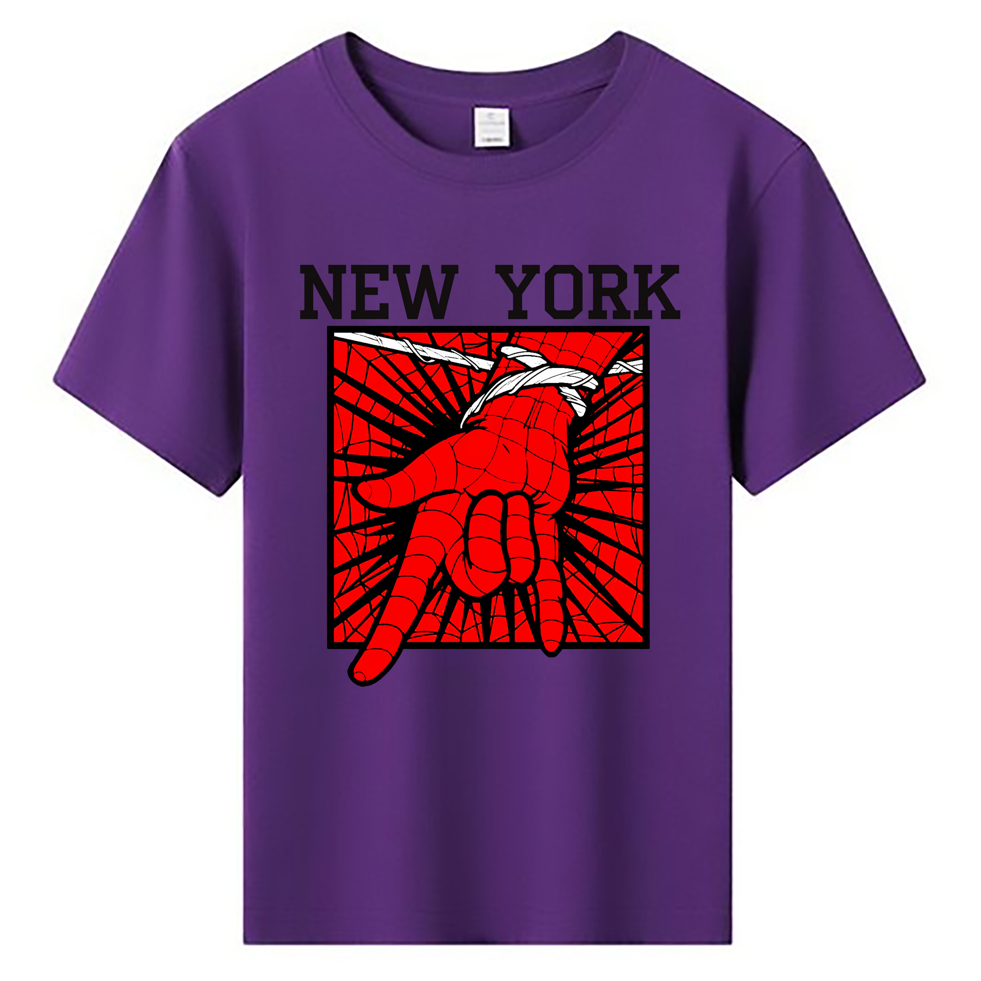 （画像用） Spider Man スパイダーマン 綿100％キッズTシャツ（フロントプリント）