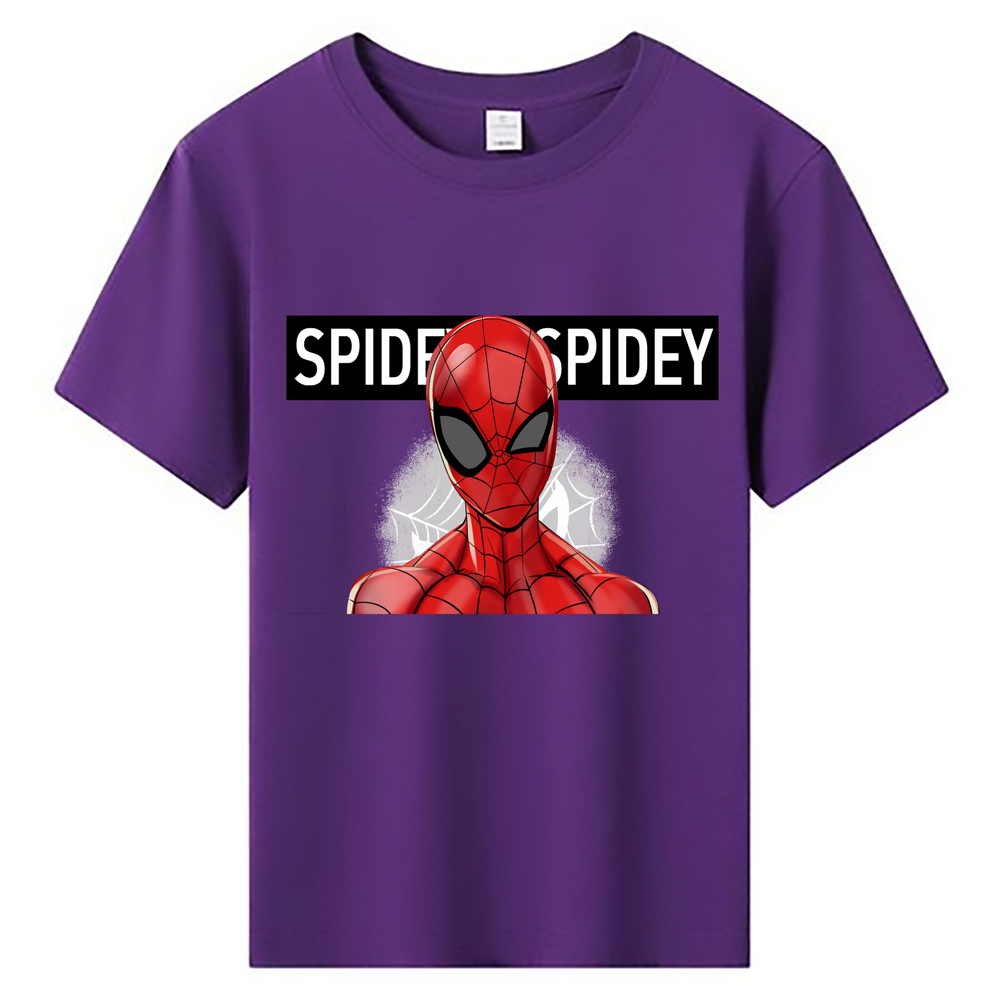 （画像用） Spider Man スパイダーマン 綿100％キッズTシャツ（フロントプリント）
