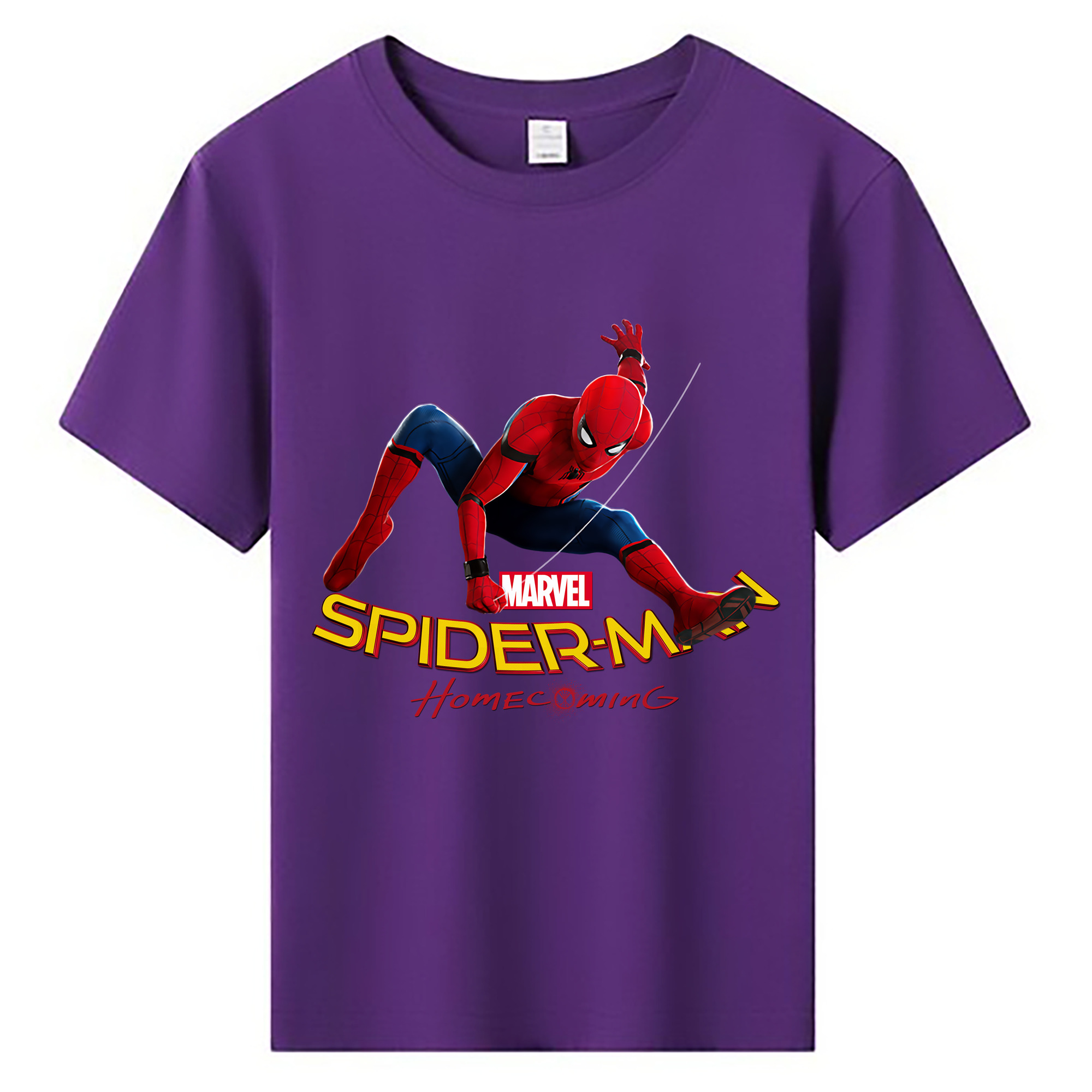 （画像用） Spider Man スパイダーマン 綿100％キッズTシャツ（フロントプリント）