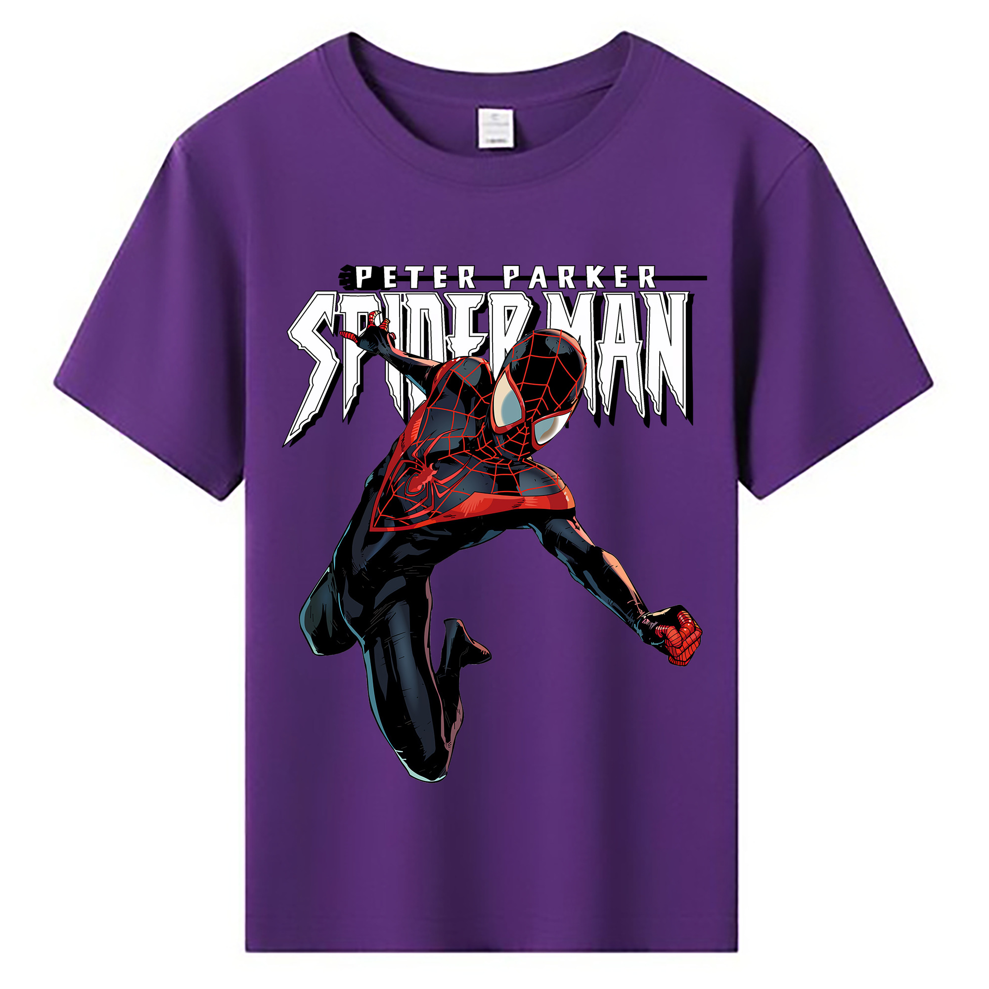 （画像用） Spider Man スパイダーマン 綿100％キッズTシャツ（フロントプリント）