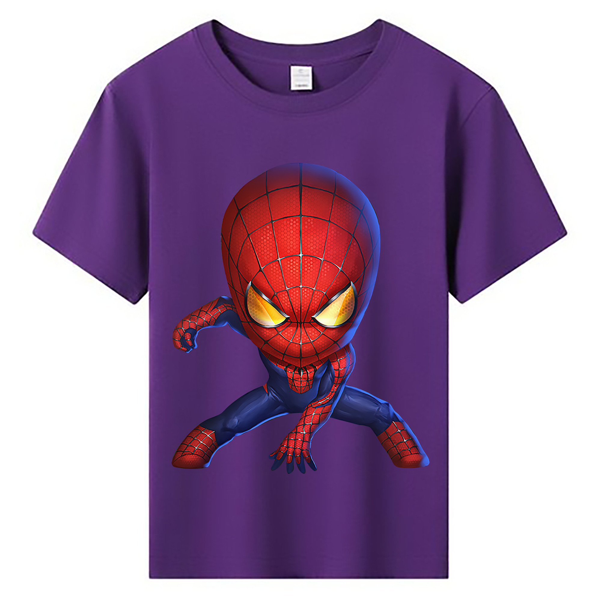 （画像用） Spider Man スパイダーマン 綿100％キッズTシャツ（フロントプリント）