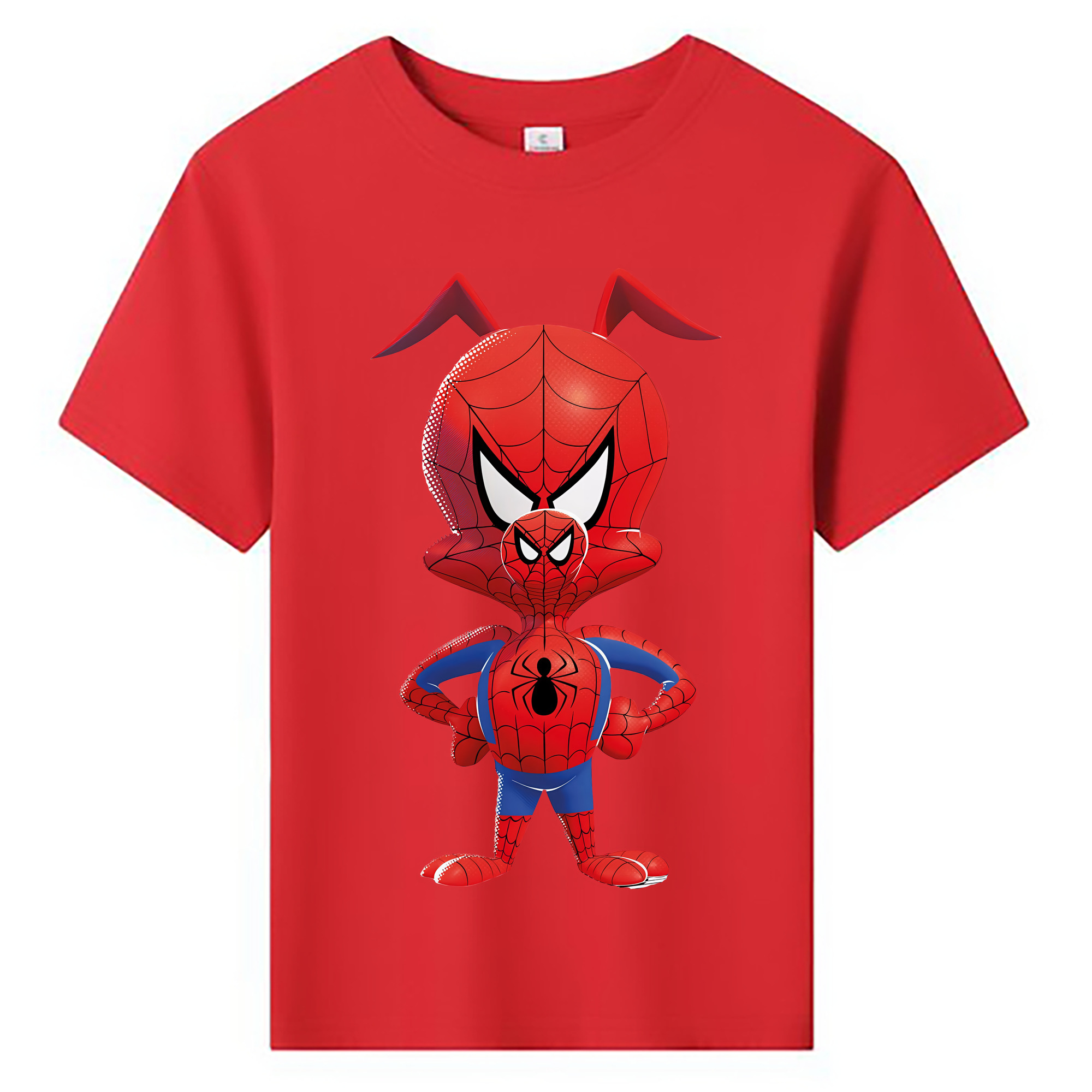 （画像用） Spider Man スパイダーマン 綿100％キッズTシャツ（フロントプリント）