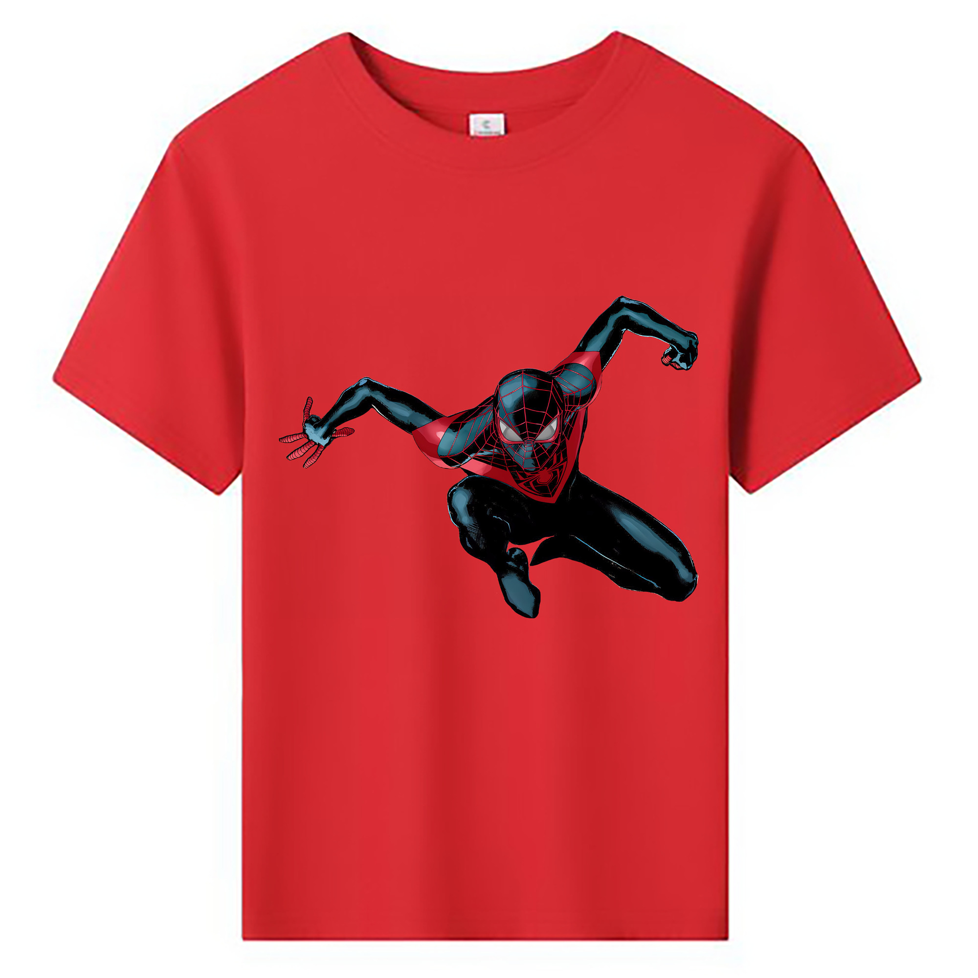 （画像用） Spider Man スパイダーマン 綿100％キッズTシャツ（フロントプリント）