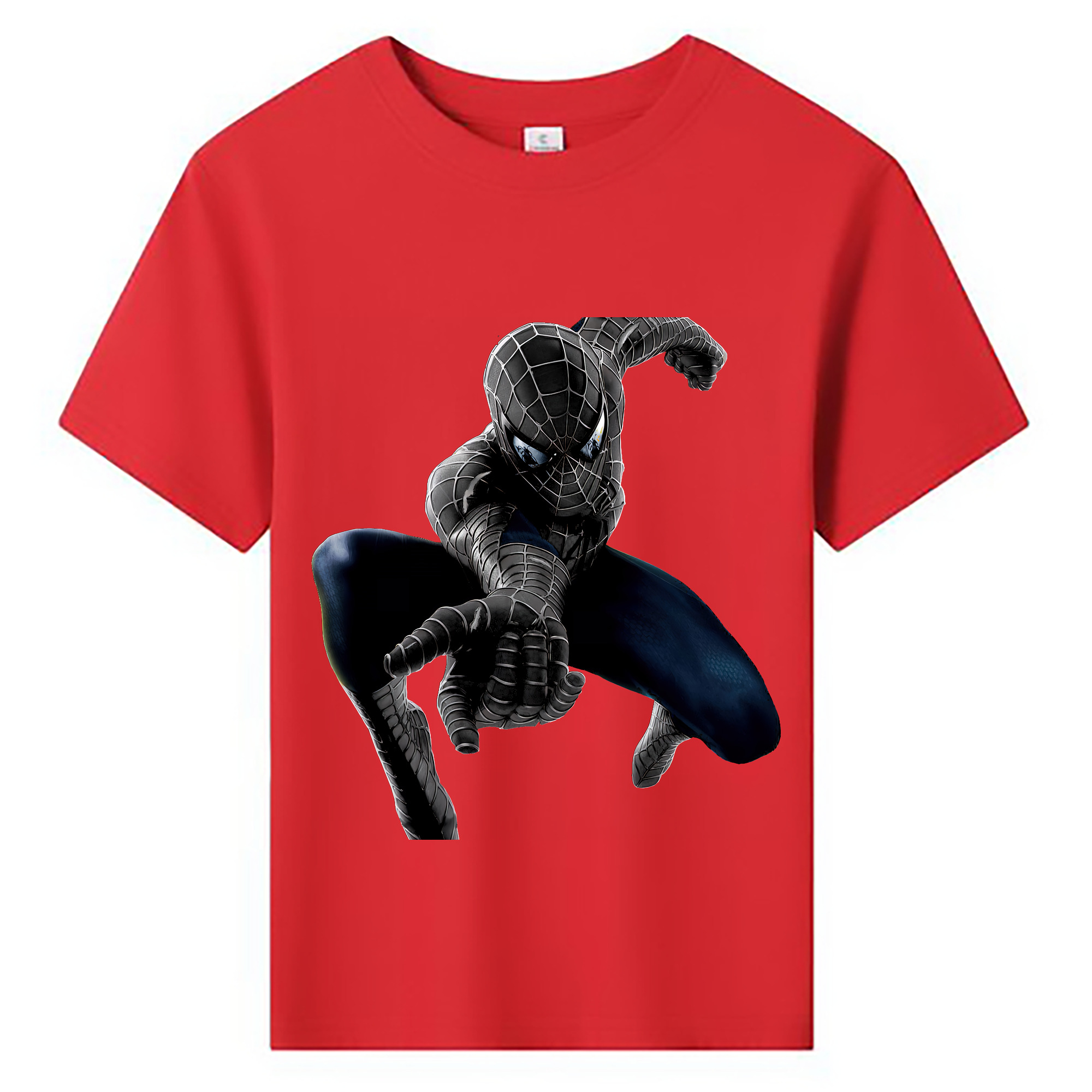 （画像用） Spider Man スパイダーマン 綿100％キッズTシャツ（フロントプリント）