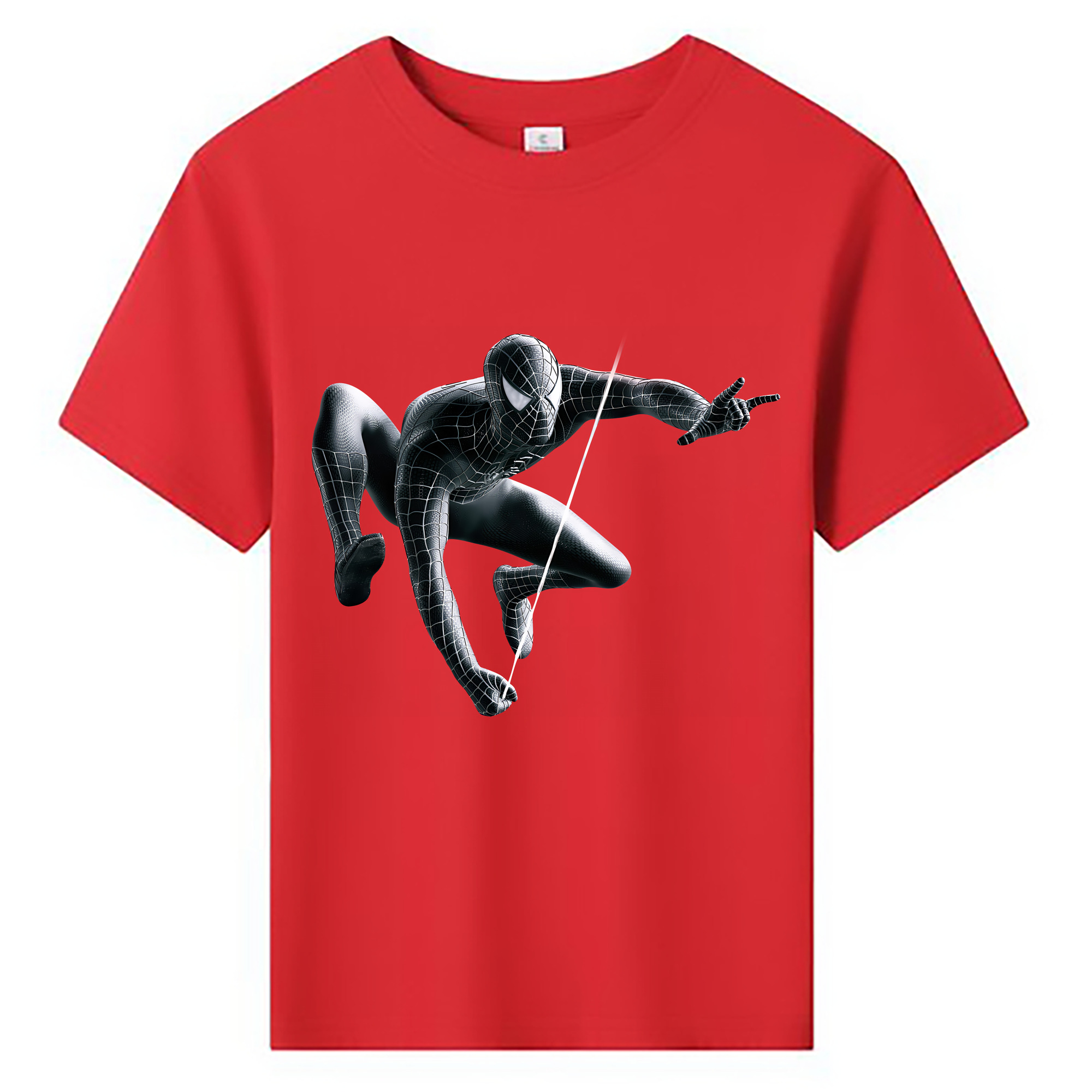 （画像用） Spider Man スパイダーマン 綿100％キッズTシャツ（フロントプリント）