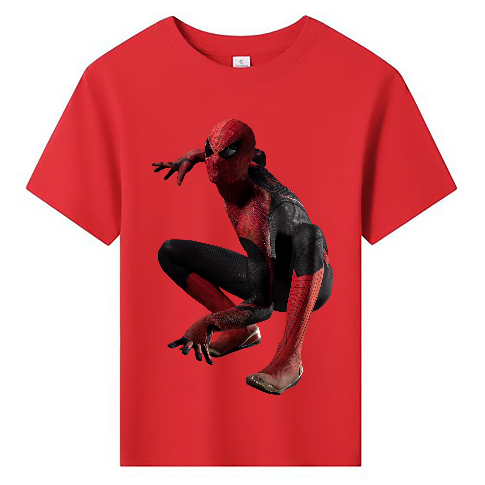 （画像用） Spider Man スパイダーマン 綿100％キッズTシャツ（フロントプリント）