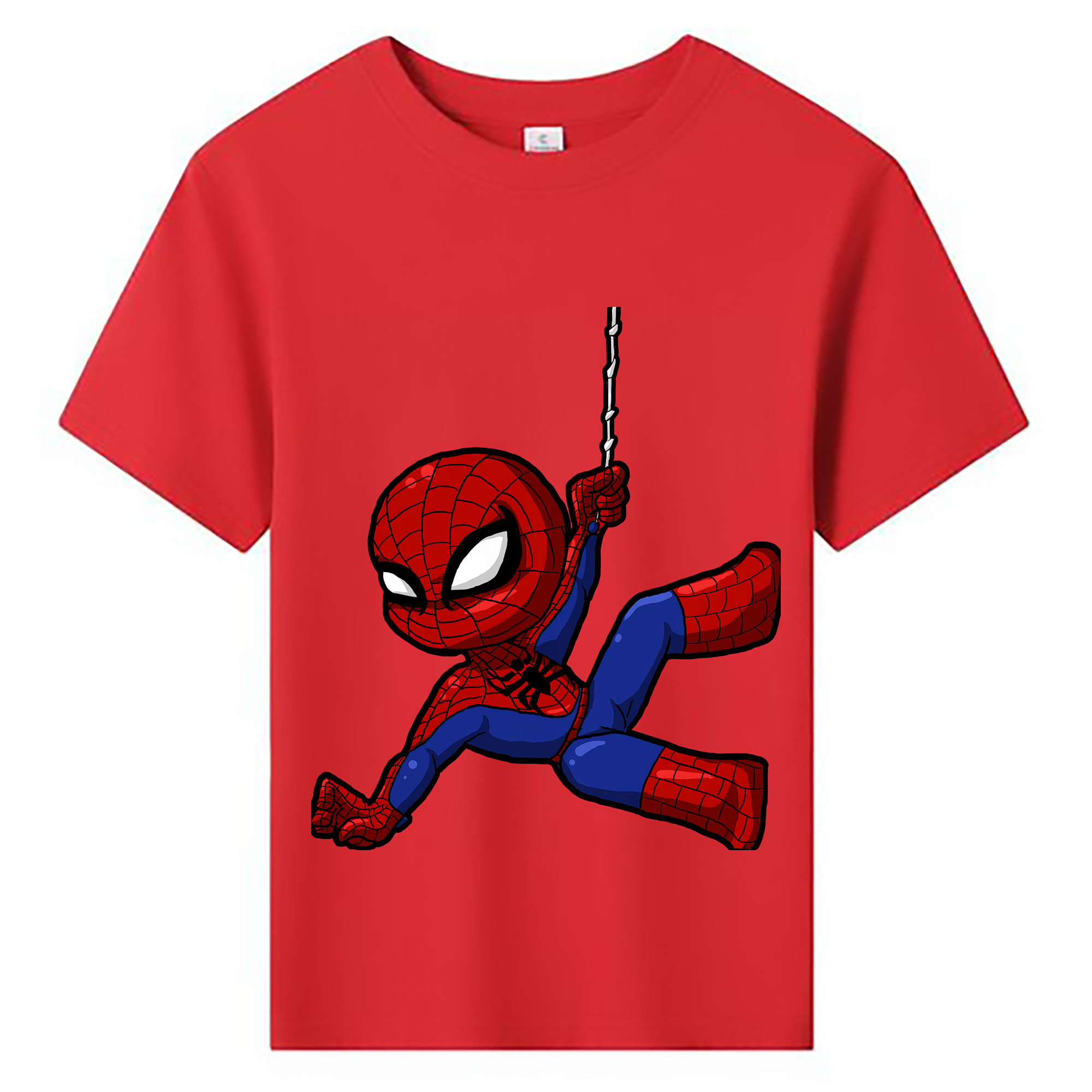 （画像用） Spider Man スパイダーマン 綿100％キッズTシャツ（フロントプリント）