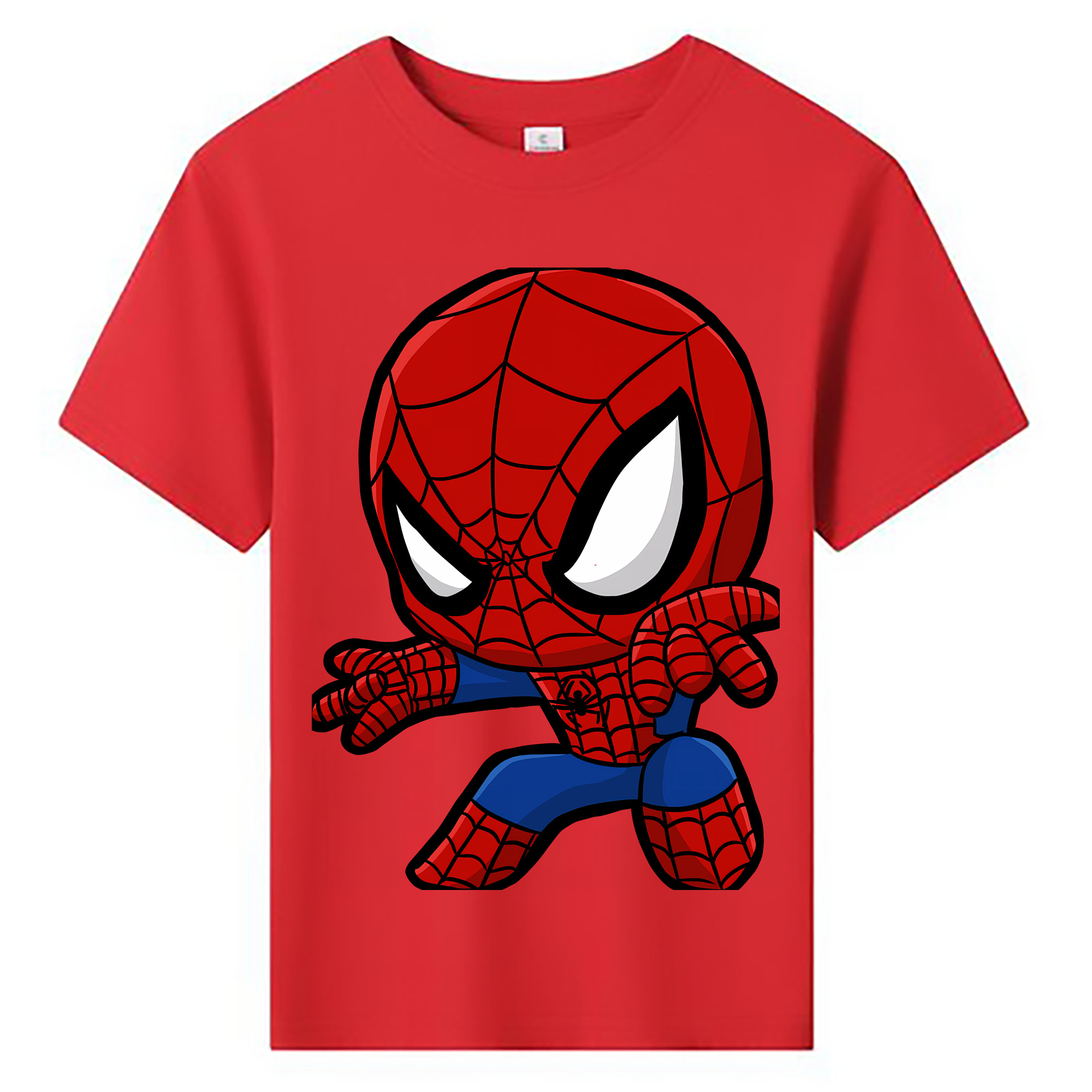 （画像用） Spider Man スパイダーマン 綿100％キッズTシャツ（フロントプリント）