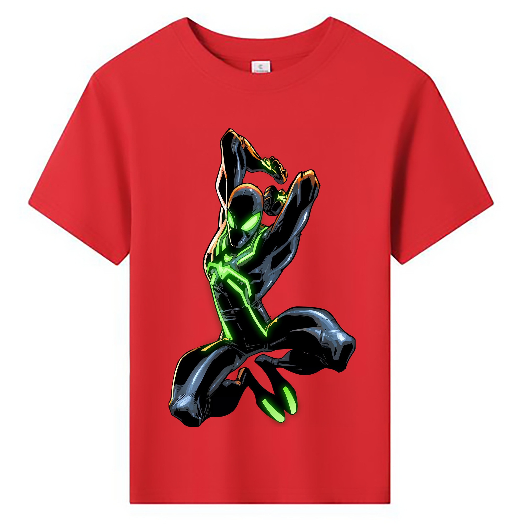 （画像用） Spider Man スパイダーマン 綿100％キッズTシャツ（フロントプリント）