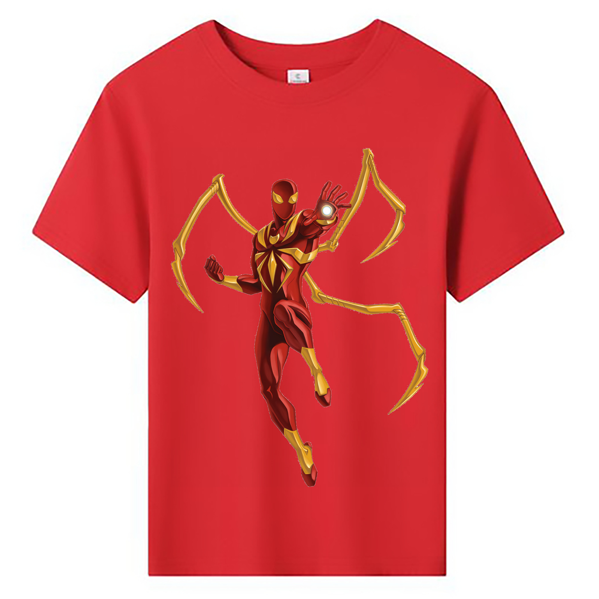 （画像用） Spider Man スパイダーマン 綿100％キッズTシャツ（フロントプリント）