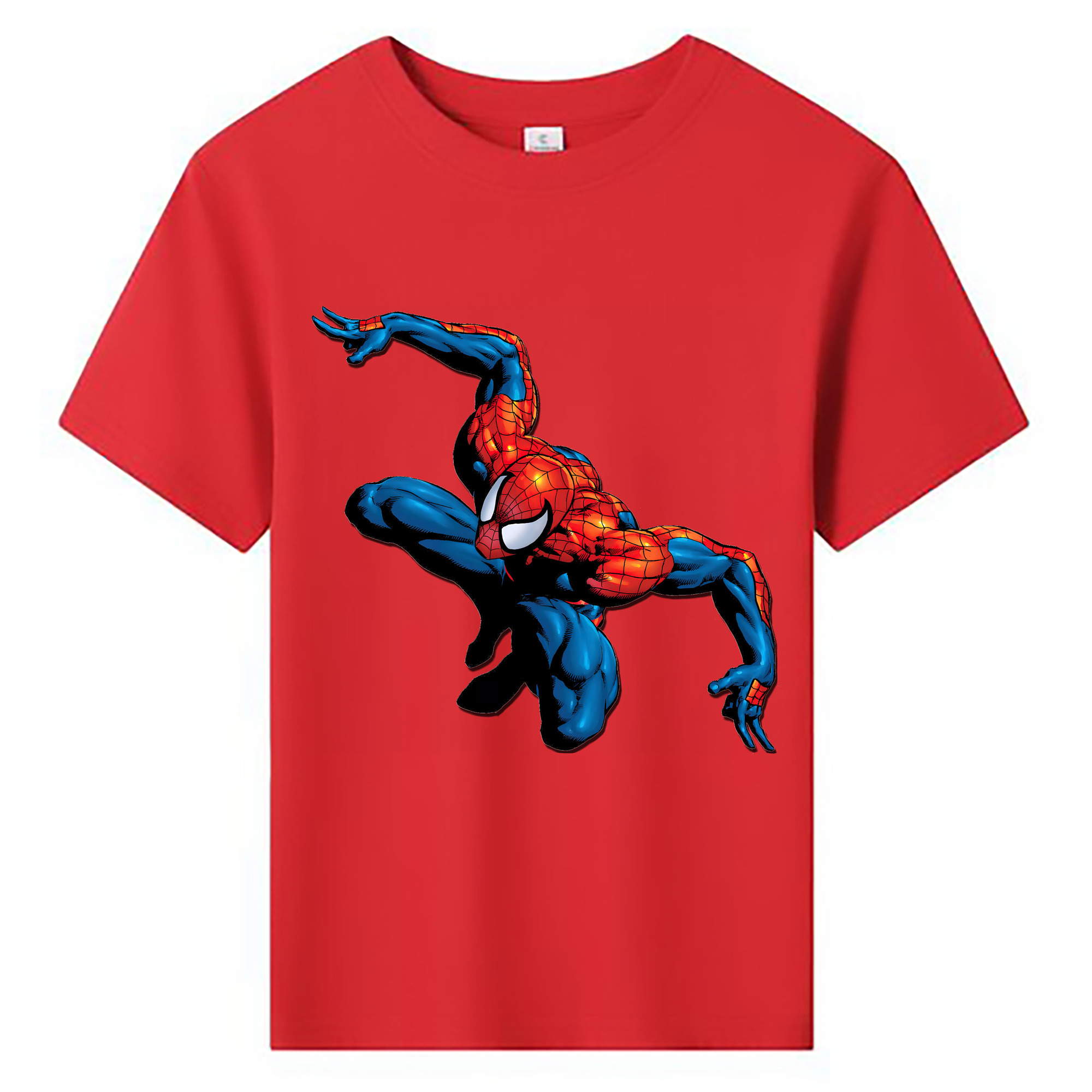 （画像用） Spider Man スパイダーマン 綿100％キッズTシャツ（フロントプリント）